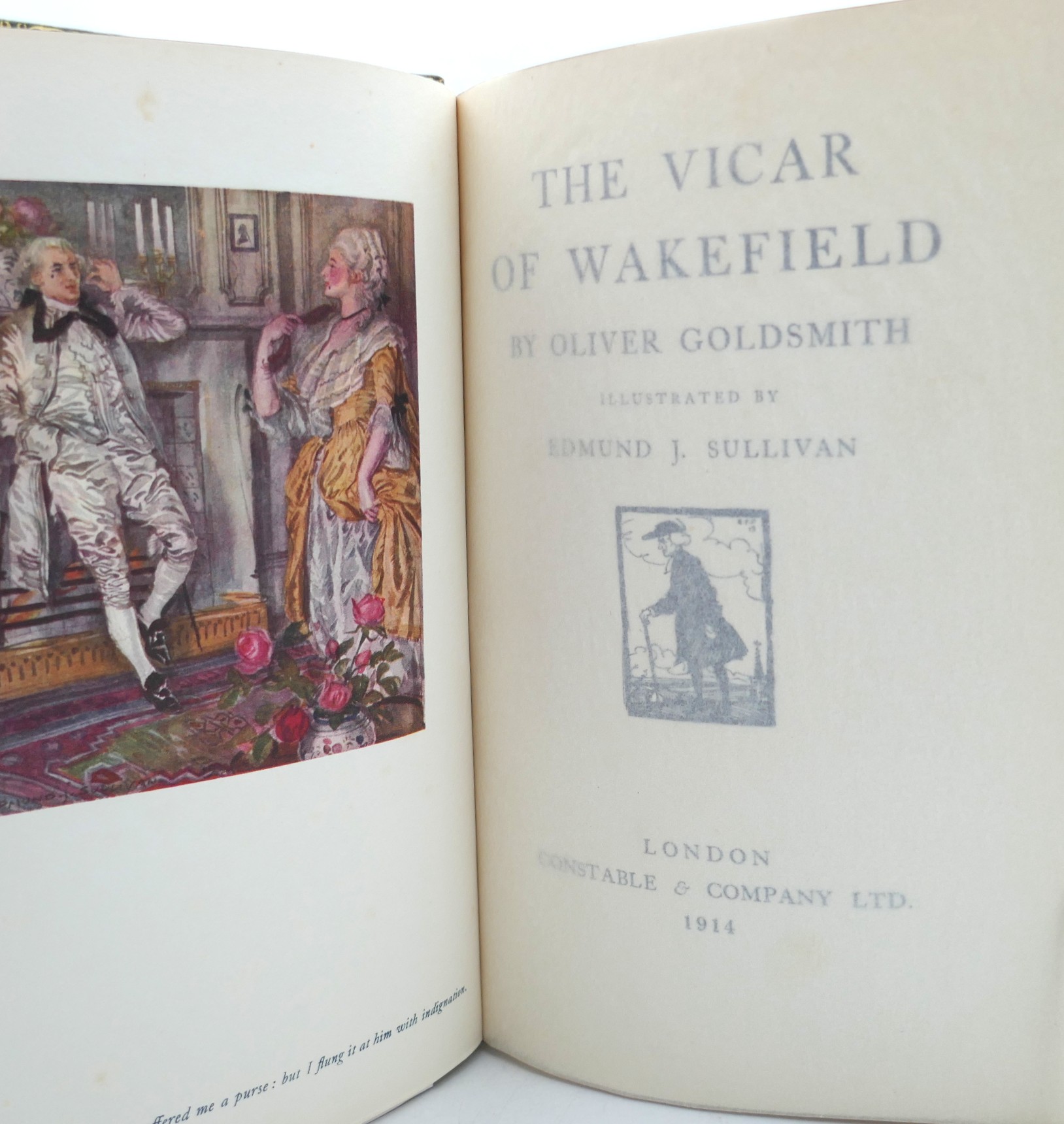 The Vicar of Wakefield. In Fine Binding (1914) - Image 4