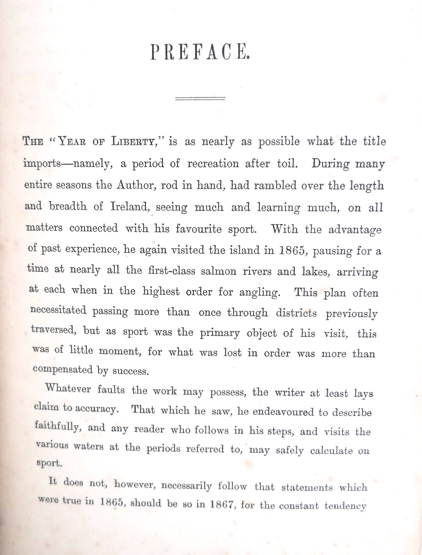A Year Of Liberty Or Salmon Angling In Ireland (1867) - Image 4