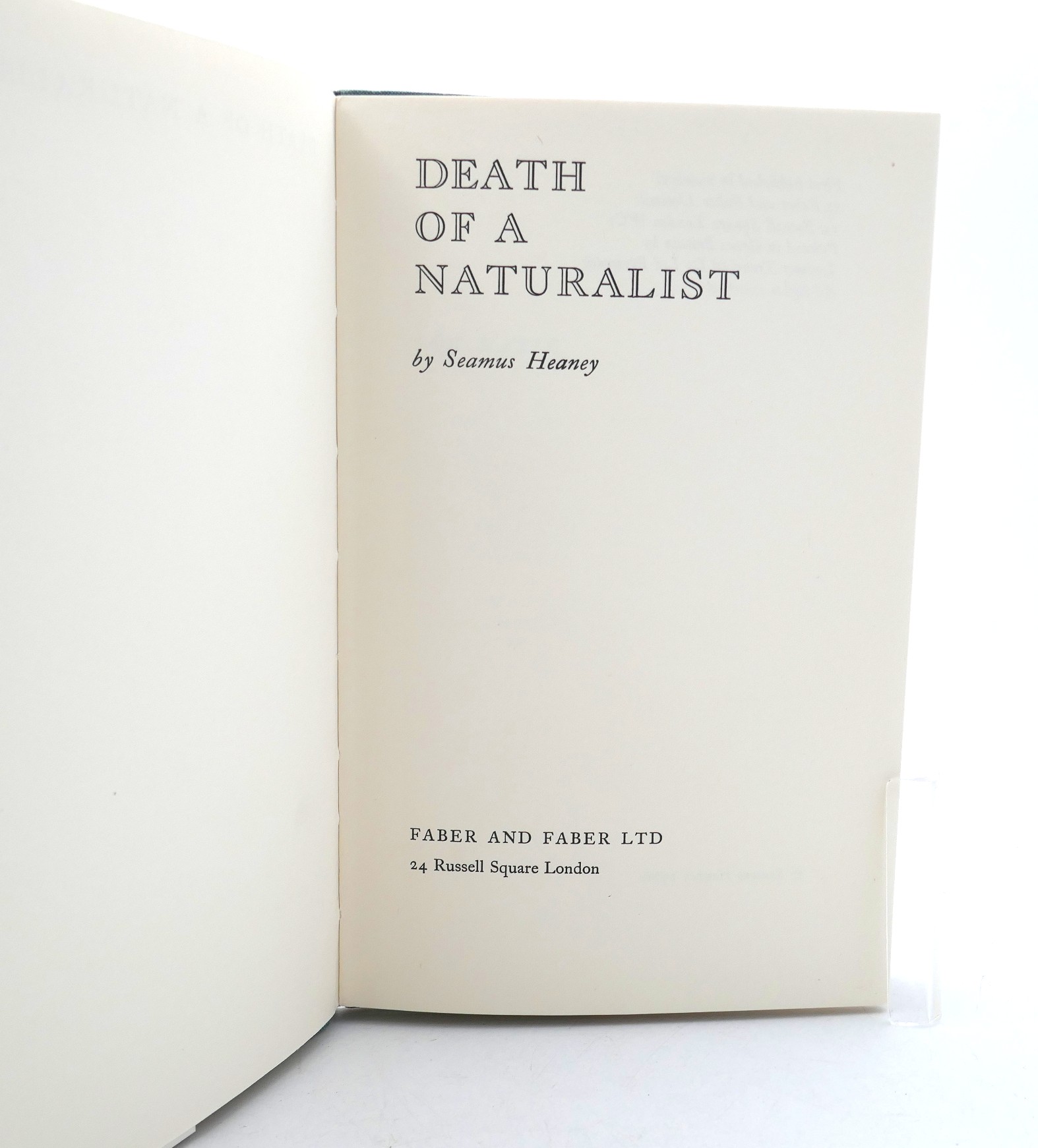 Death of a Naturalist. First Edition (1966) - Image 4