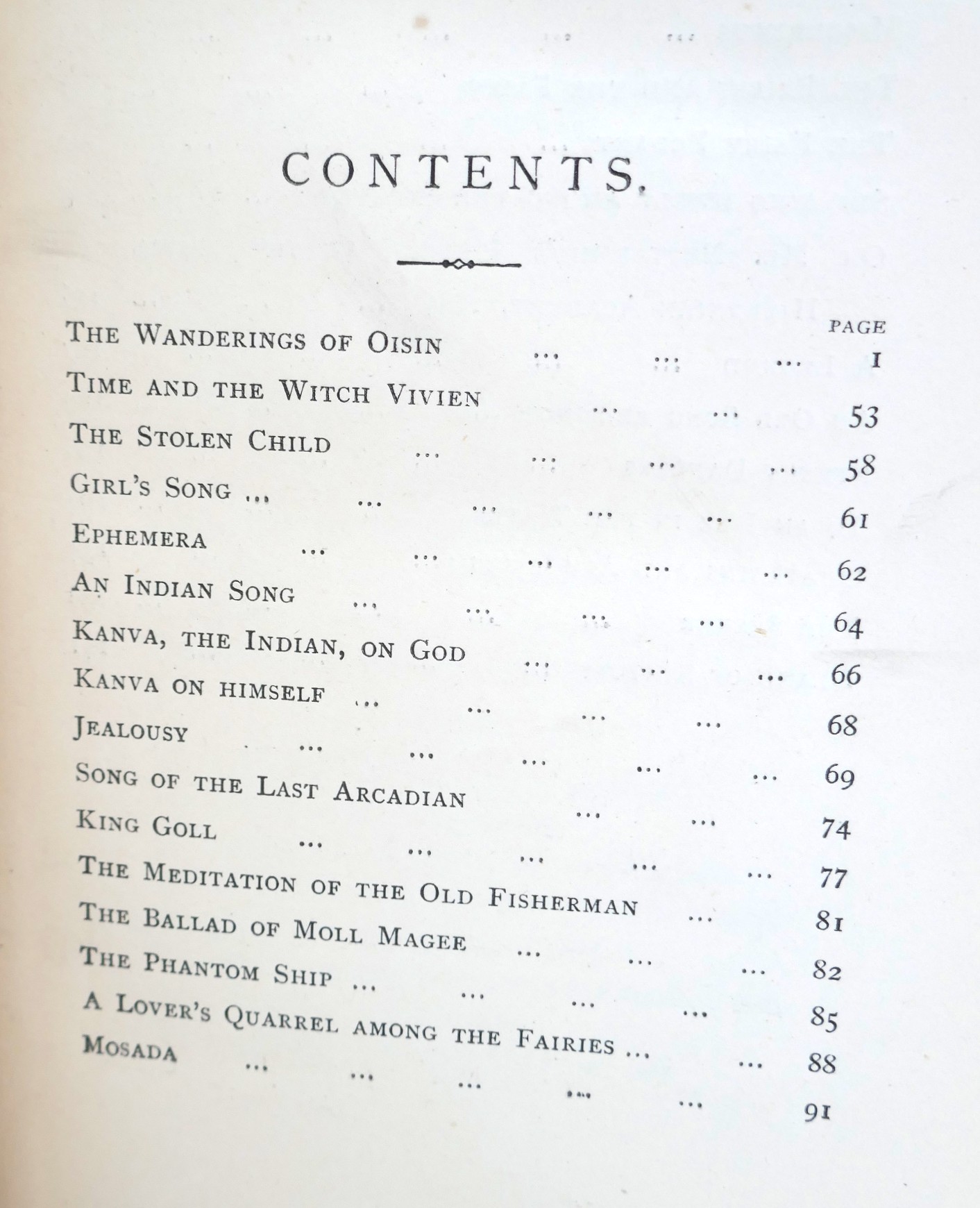 The Wanderings Of Oisin And Other Poems. First Edition (1889) - Image 4