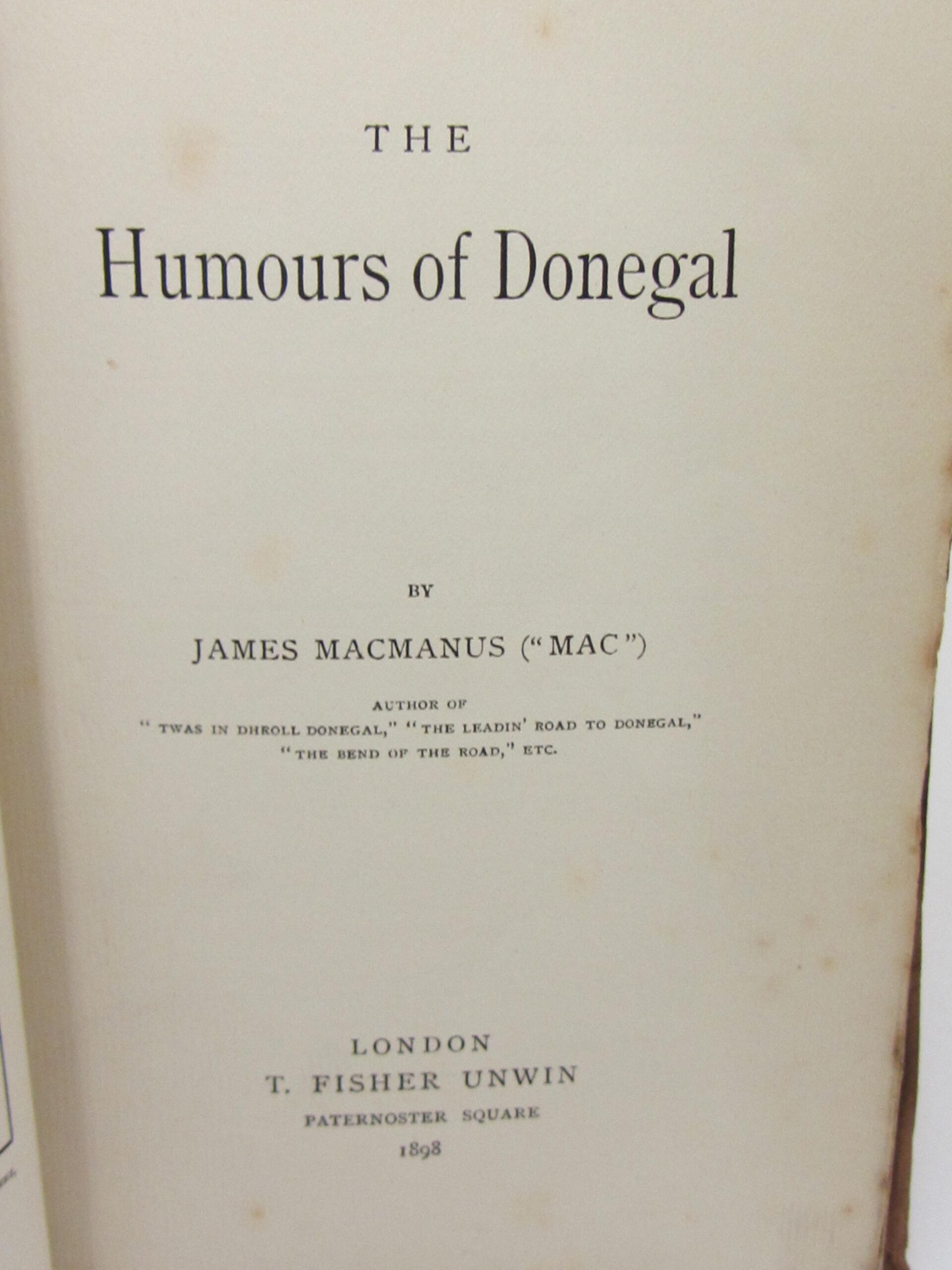 The Humours of Donegal (1898) by James MacManus