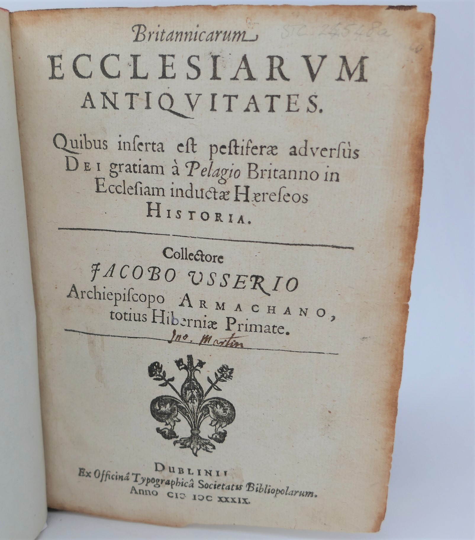 Britannicarum Ecclesiarum Antiquitates. History of the Irish Church (1639) - Image 2