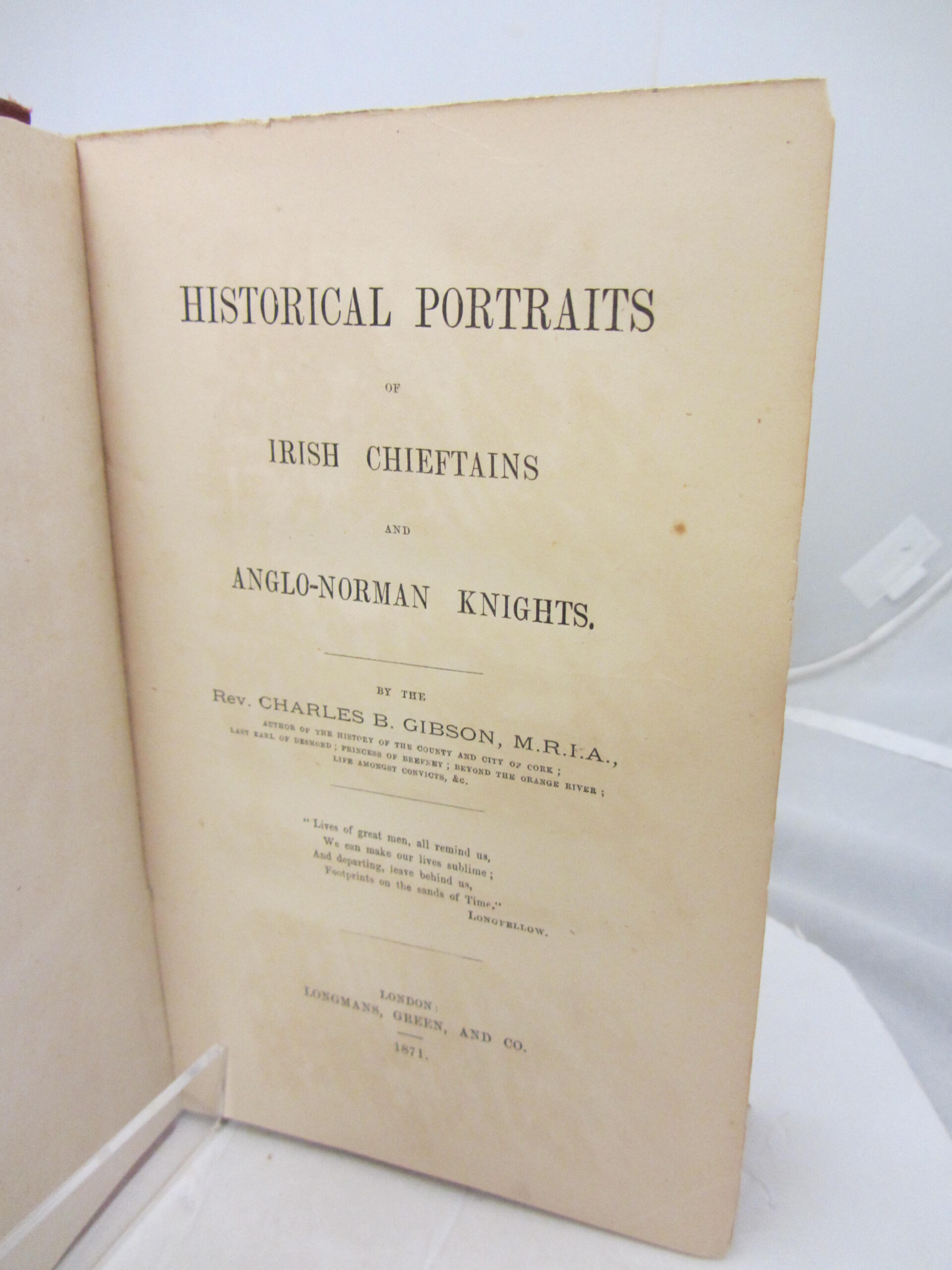 Historical Portraits of Irish Chieftain and Anglo-Norman Knights. - Image 2