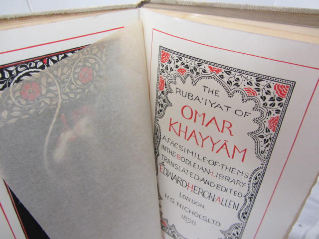 The Rubaiyat of Omar Khayyam. Being A Facsimile of the Manuscript in the Bodleian Library at Oxford - Image 2