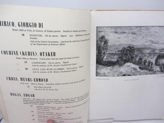 Loan Exhibition of Modern Continental Paintings. National Collections of Ireland. August 1944 - Image 3