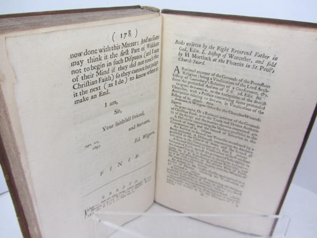 The Bishop of Worcester's Answer to Mr. Locke's Letter (First & Second Letters) 1697 - Image 4