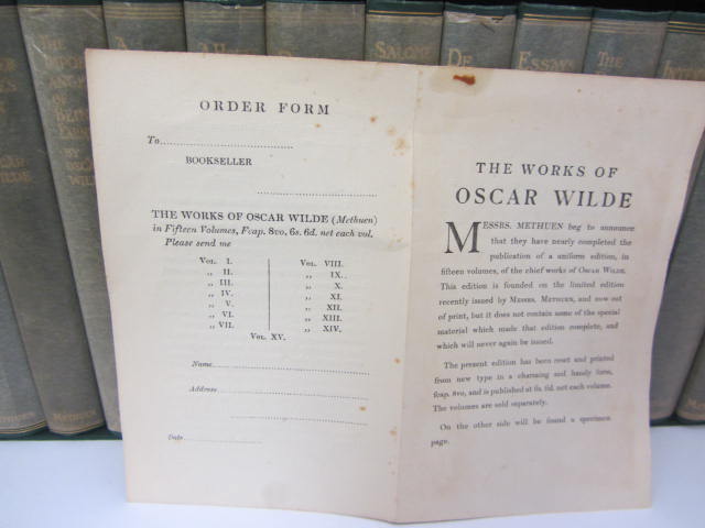 The Works of Oscar Wilde. 15 Volumes Set (1908-1927) - Image 5