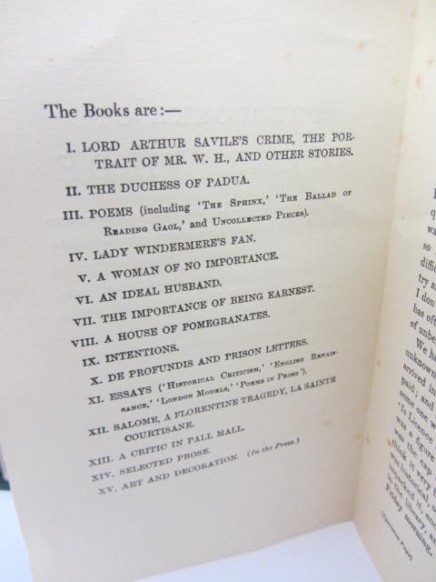 The Works of Oscar Wilde. 15 Volumes Set (1908-1927) - Image 6