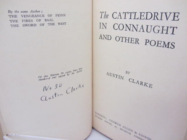 The Cattledrive in Connaught and other Poems. Limited Signed Edition (1925) - Image 4