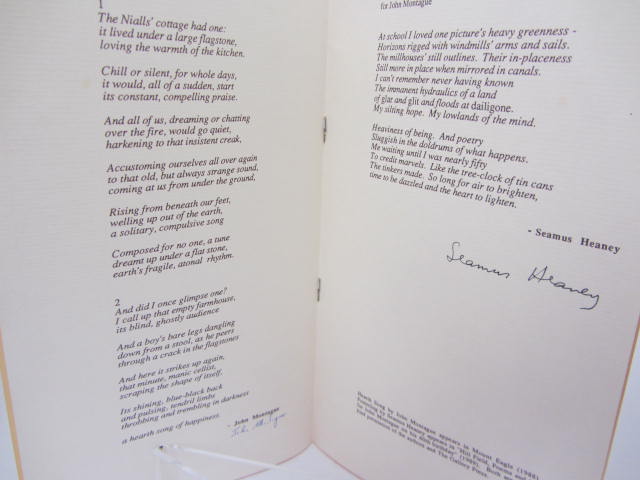 Poetry Ireland Presents A Reading. Signed Copy (1989) - Image 3
