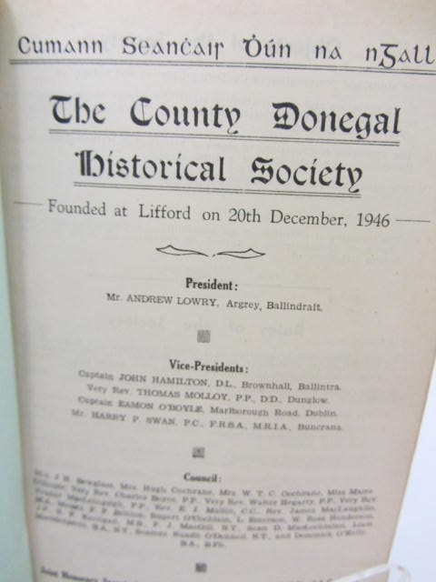 Journal of the County Donegal Historical Society. First Four Issues (1947-1950) - Image 4