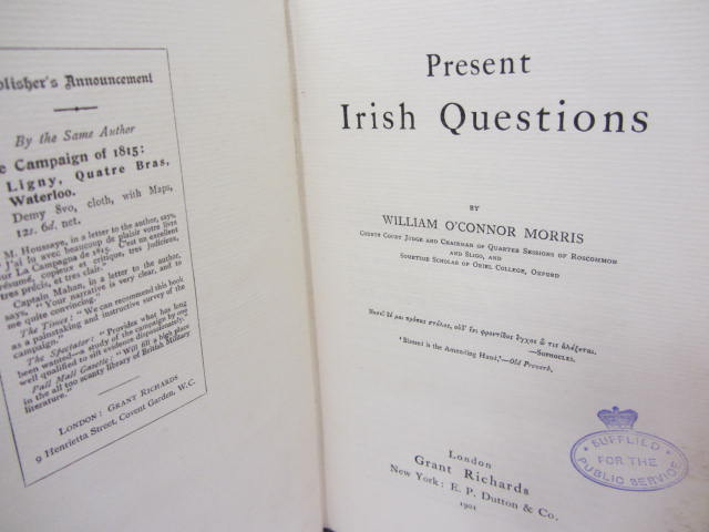 Present Irish Questions (1901) - Image 3