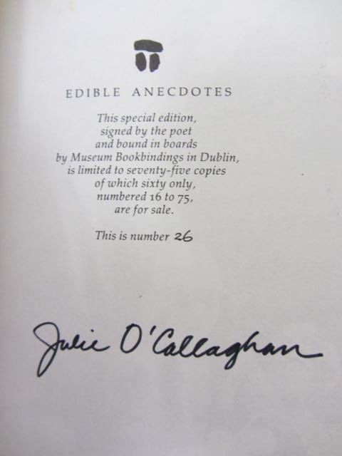 Edible Anecdotes, and Other Poems. Limited Edition - Image 3