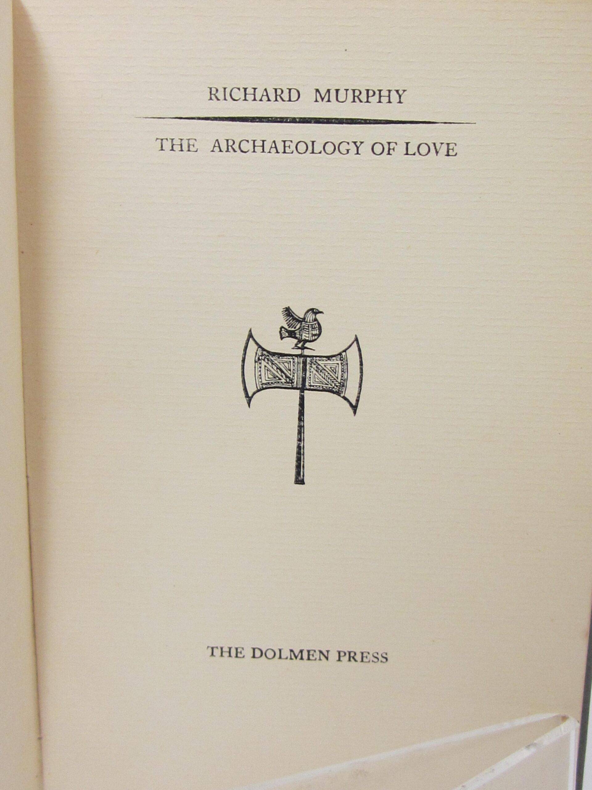 The Archaeology of Love. Author's First Book (1955) - Image 3