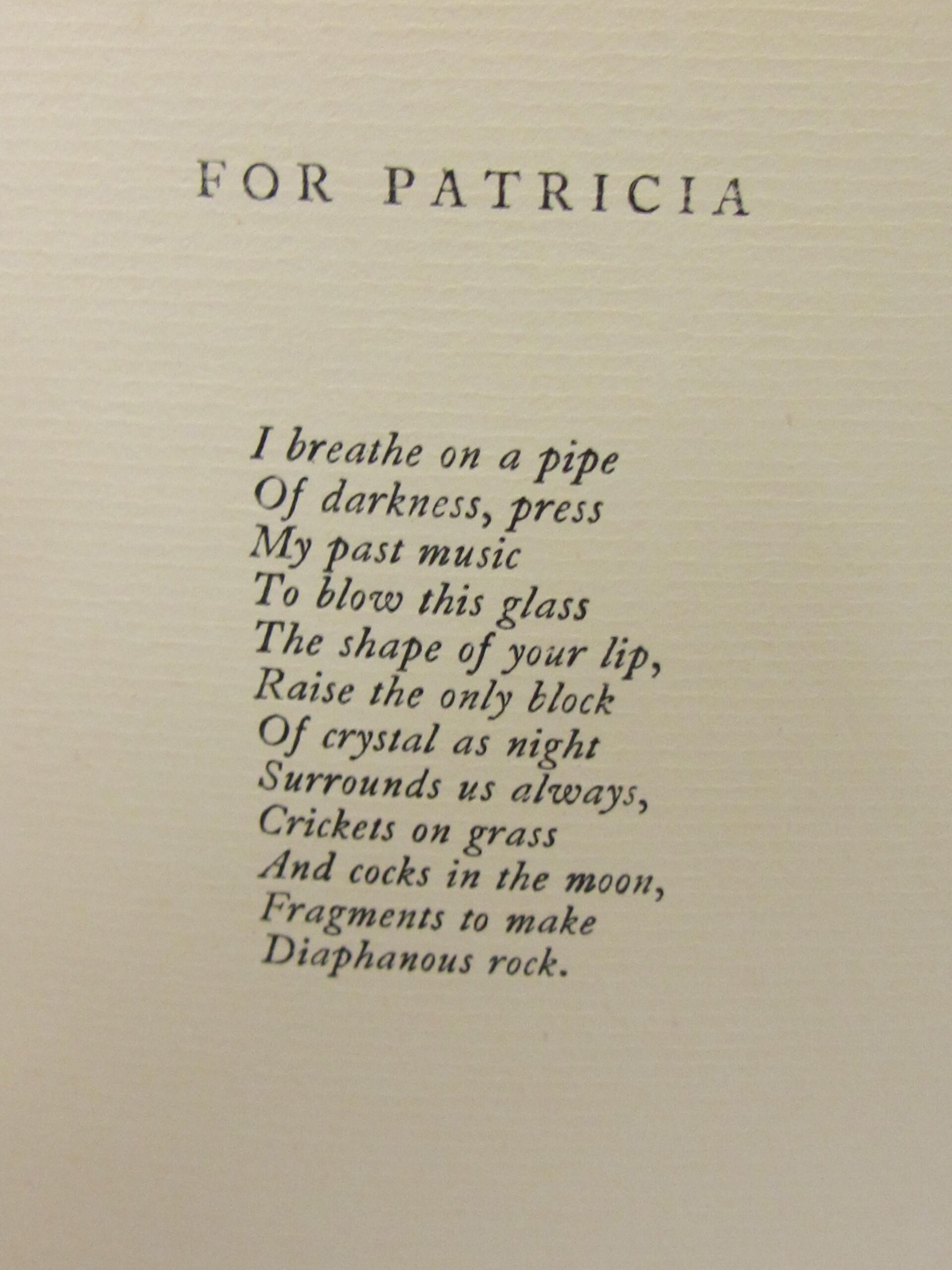 The Archaeology of Love. Author's First Book (1955) - Image 5