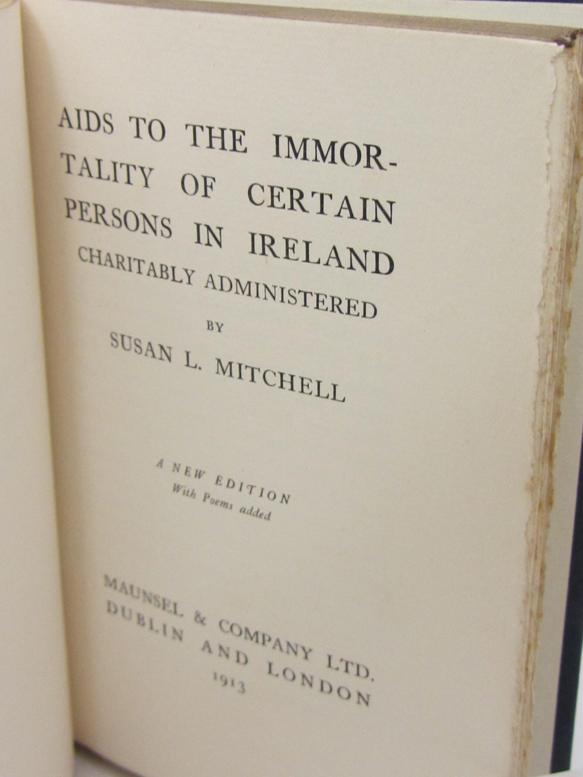 Aids to the Immortality of Certain Persons in Ireland. New Edition (1913) - Image 3