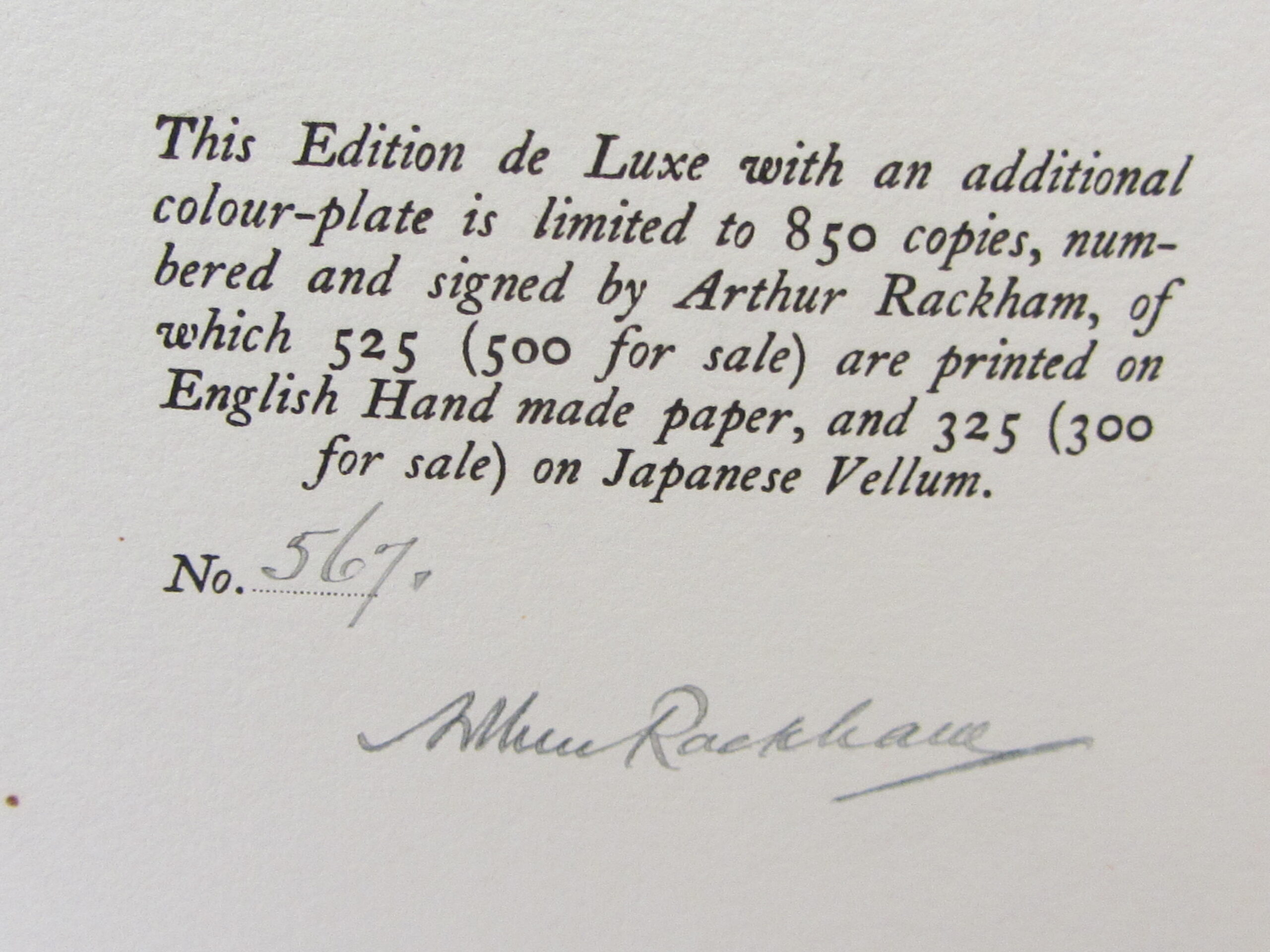 Cinderella. Illustrated by Arthur Rackham. Limited Signed Issue (1919) - Image 3