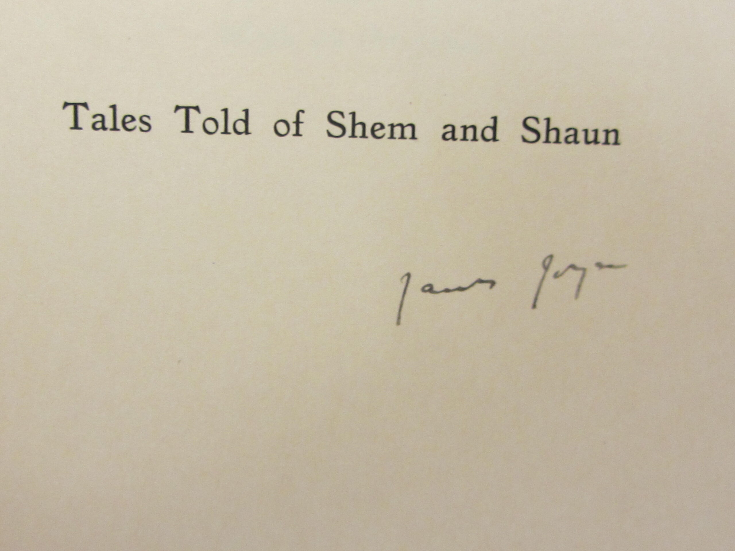 Tales Told of Shem and Shaun. Limited Signed Edition (1929) - Image 7