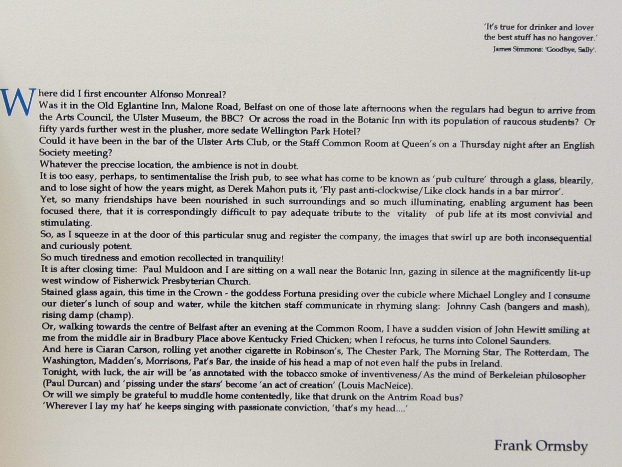 Bar Irlandes. Poems. One of 25 Copies Signed by the Artist (1999) - Image 10