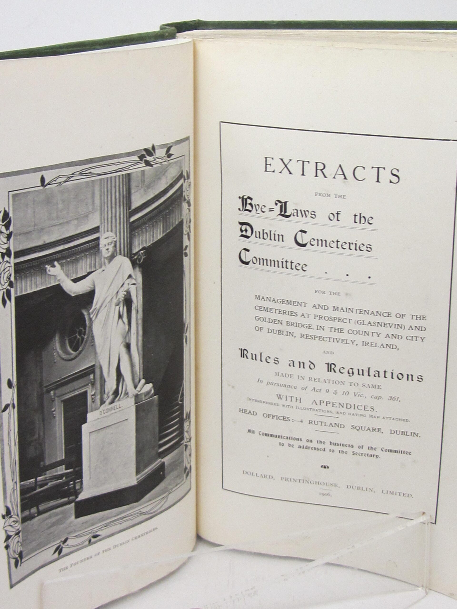 Extracts from the Bye-Laws of the Dublin Cemeteries (1906) - Image 3