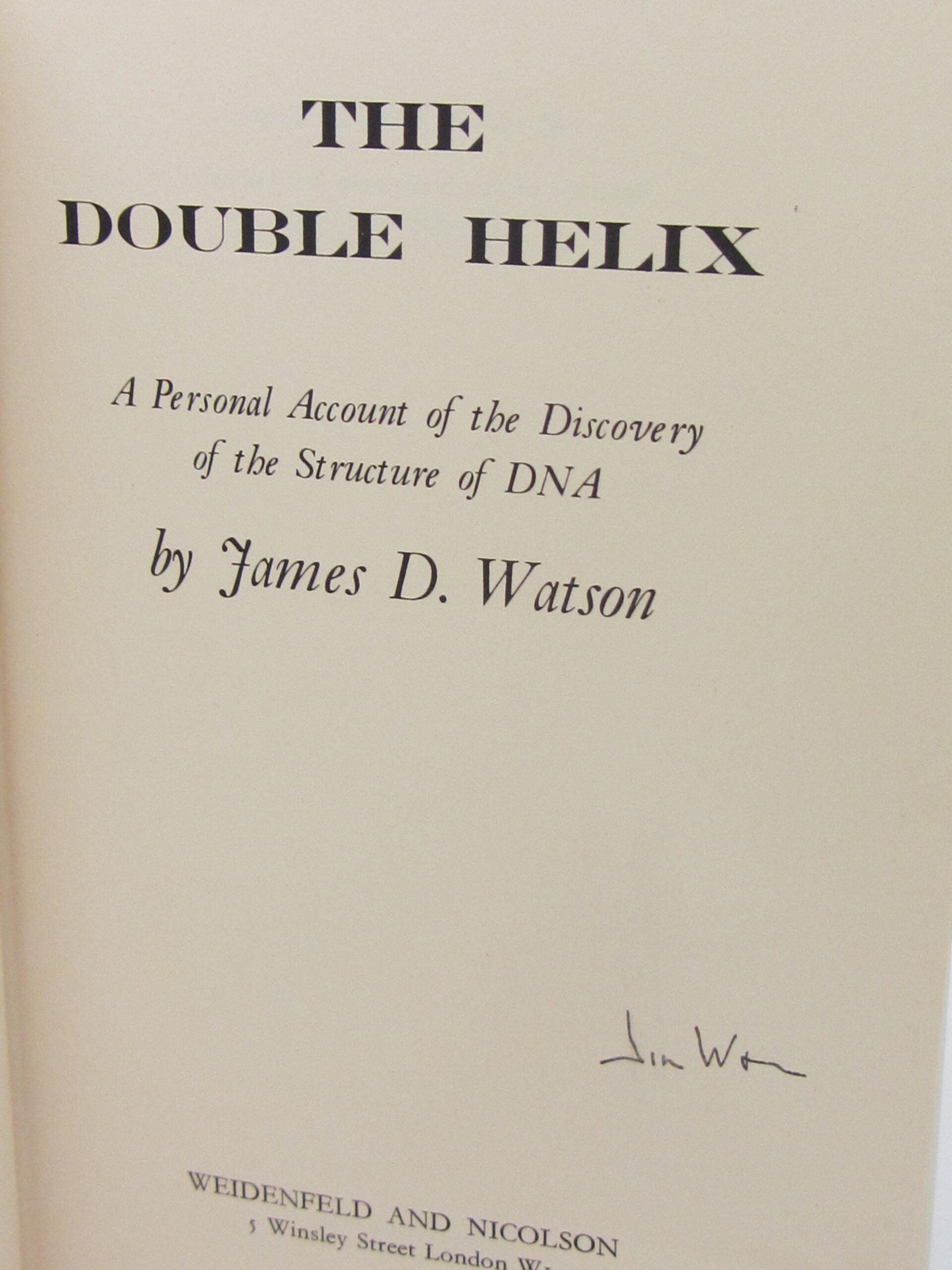 The Double Helix. Signed by the Author (1968) - Image 4