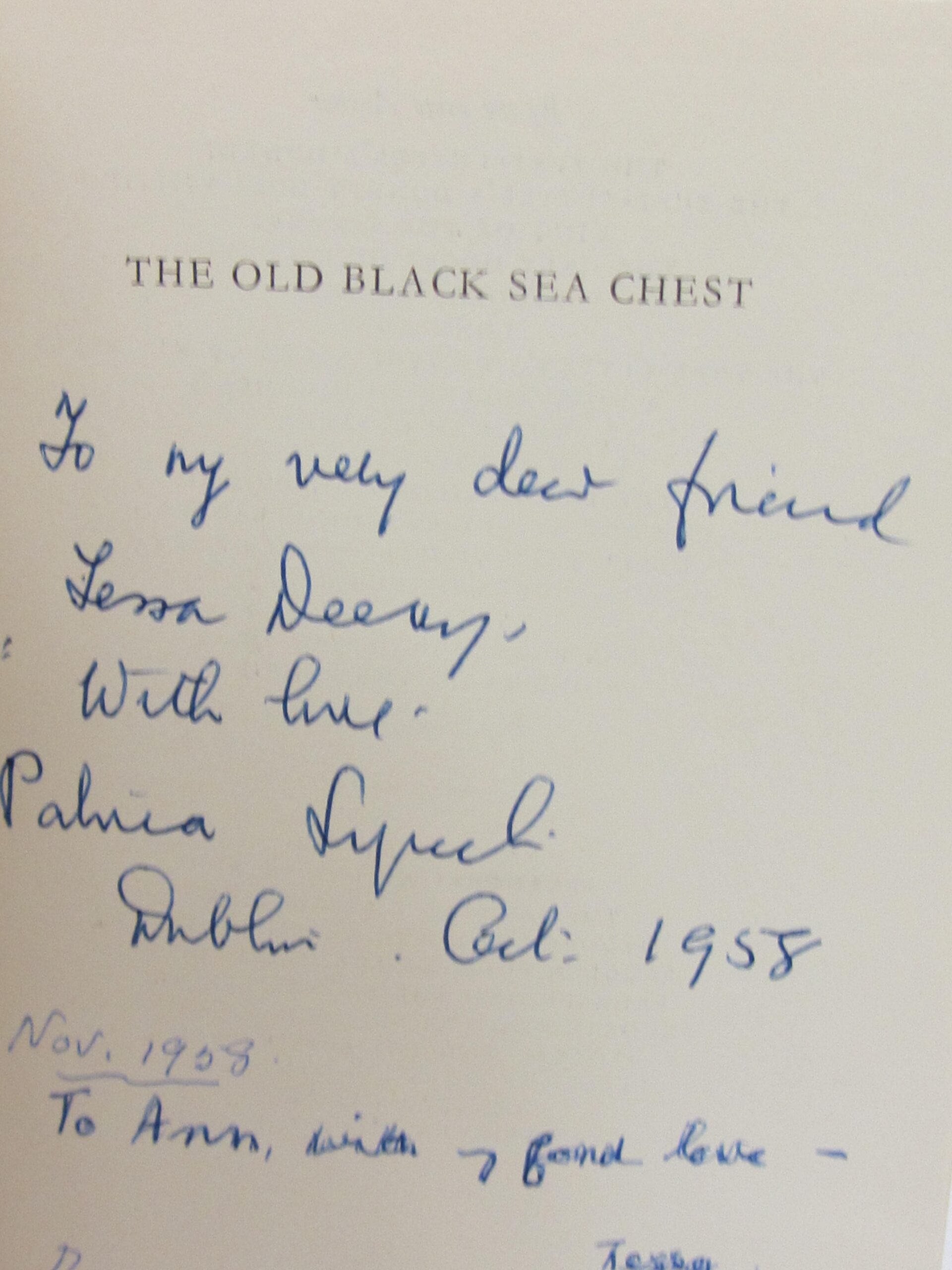 The Old Black Sea Chest. Inscribed by the Author (1958) - Image 3