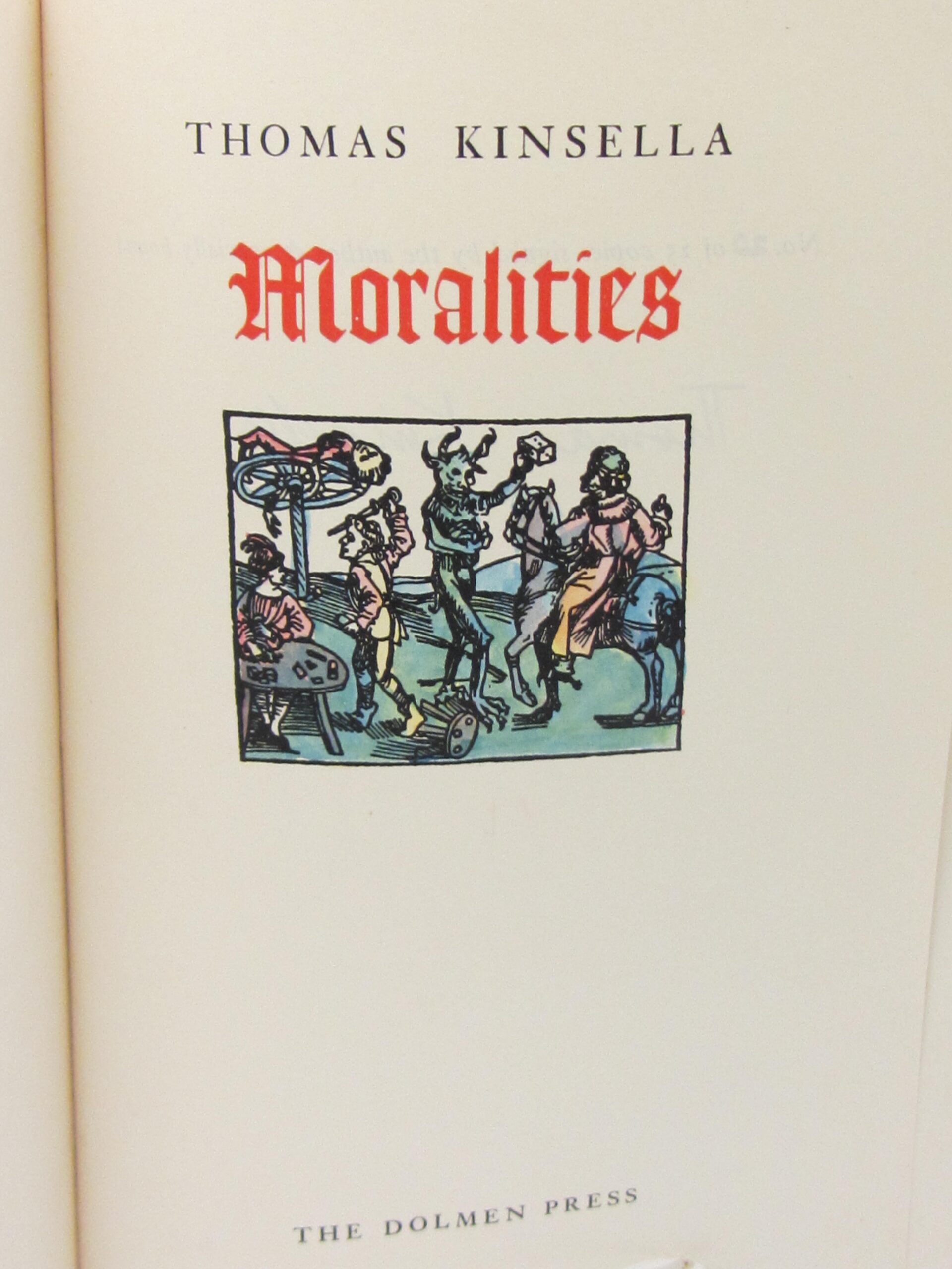 Moralities. Limited Edition of 25 Copies (1960) - Image 3