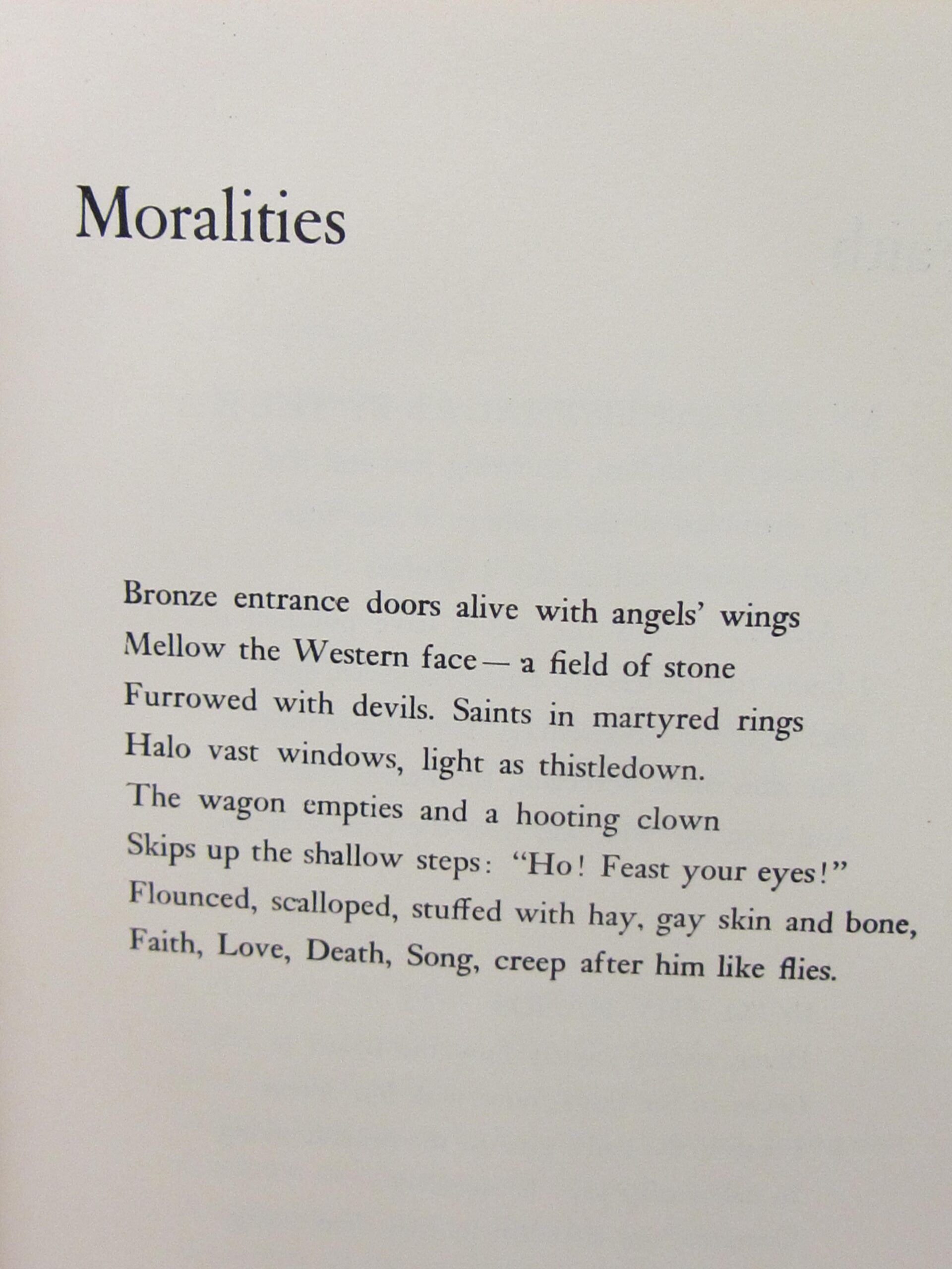 Moralities. Limited Edition of 25 Copies (1960) - Image 8