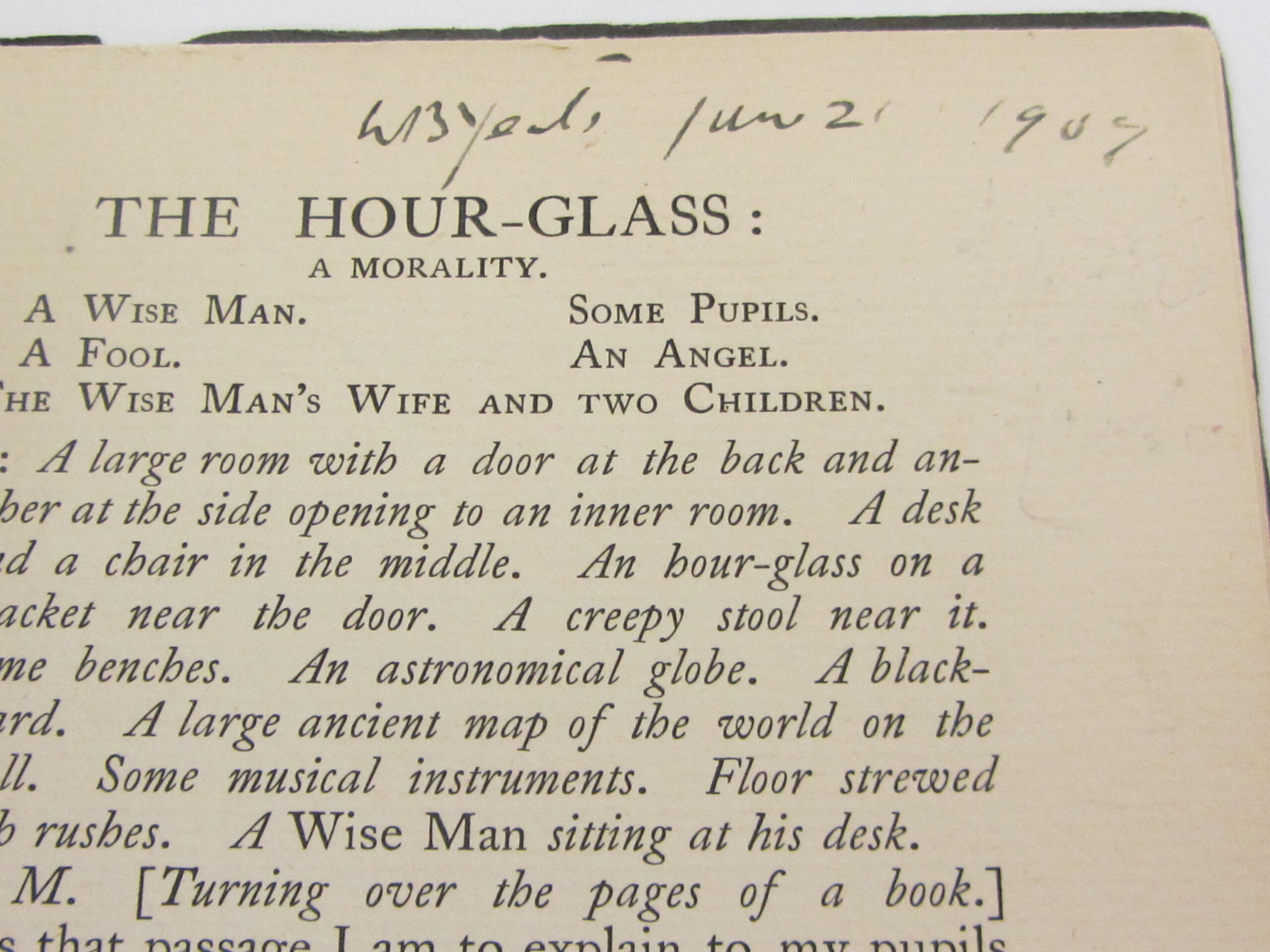The Hour-Glass. A Morality. Signed By The Author (1907) - Image 3