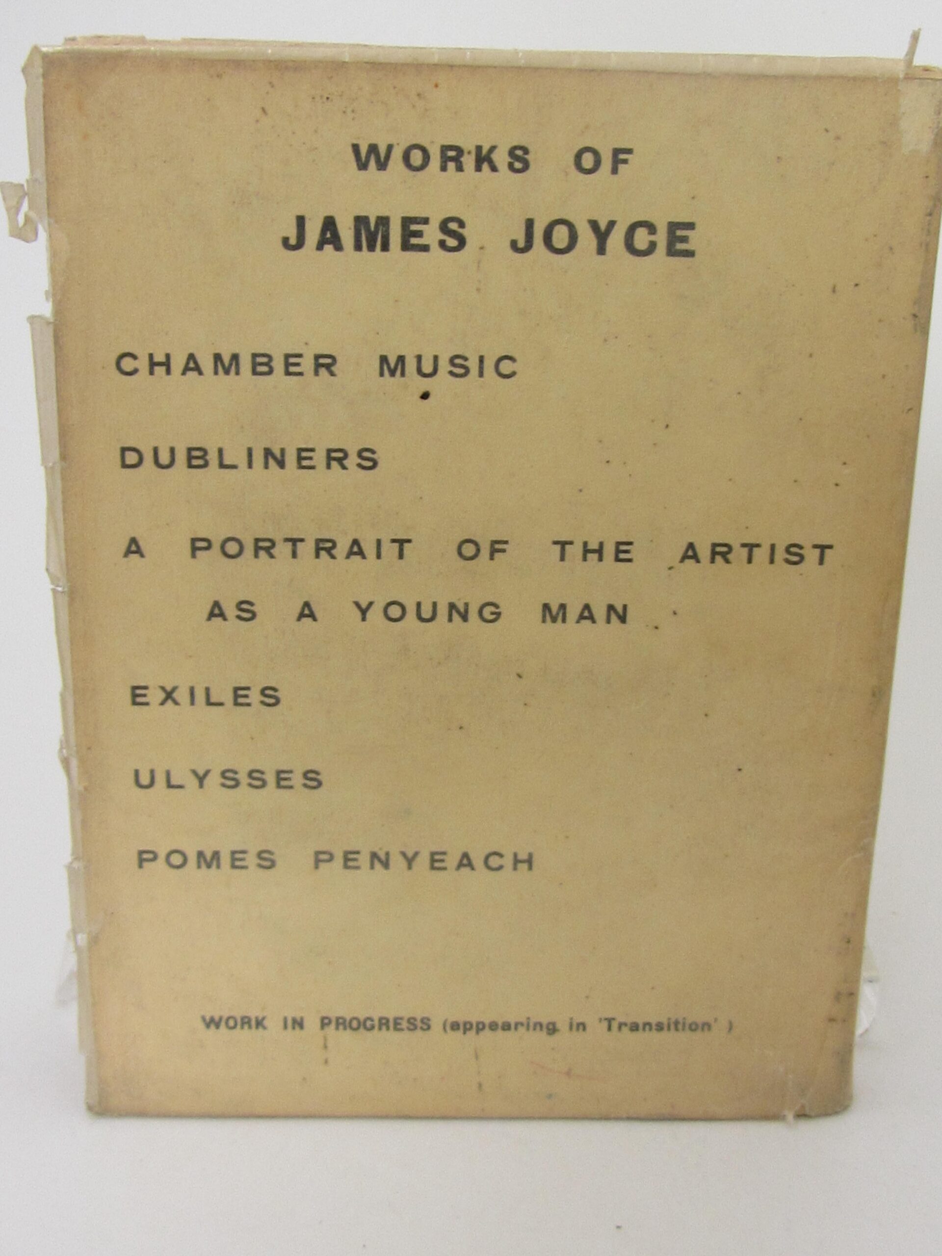 Our Exagmination Of Work in Progress. Inscribed By Sylvia Beach (1929) - Image 3