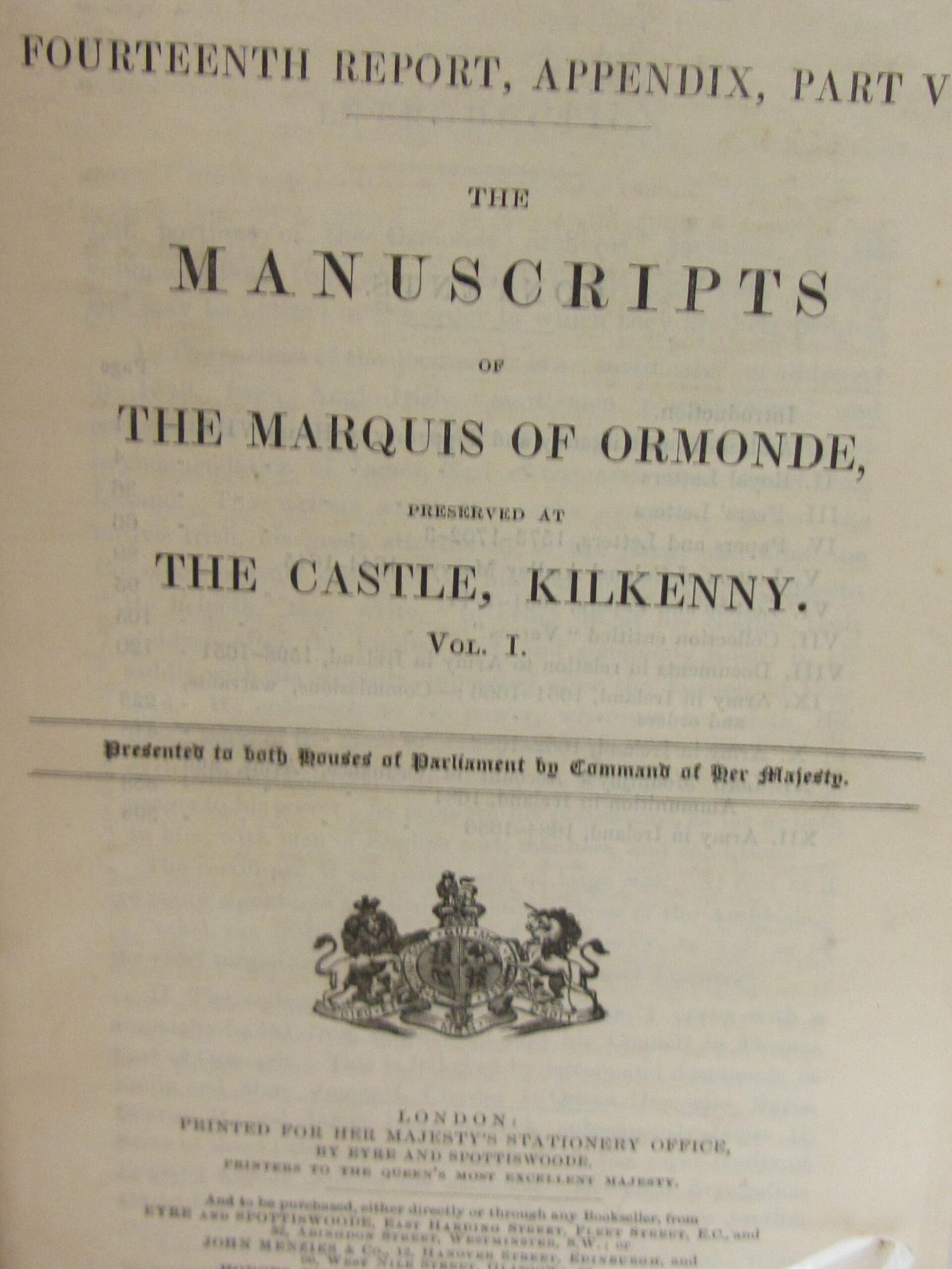 The Manuscripts of The Marquis of Ormonde (1895) - Image 3