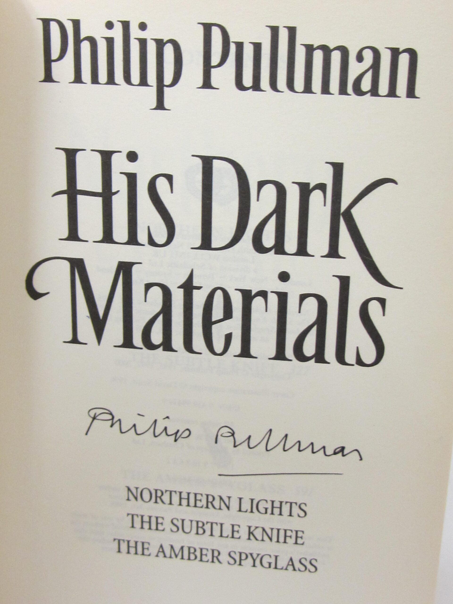 His Dark Materials. Author Signed (2001) - Image 5