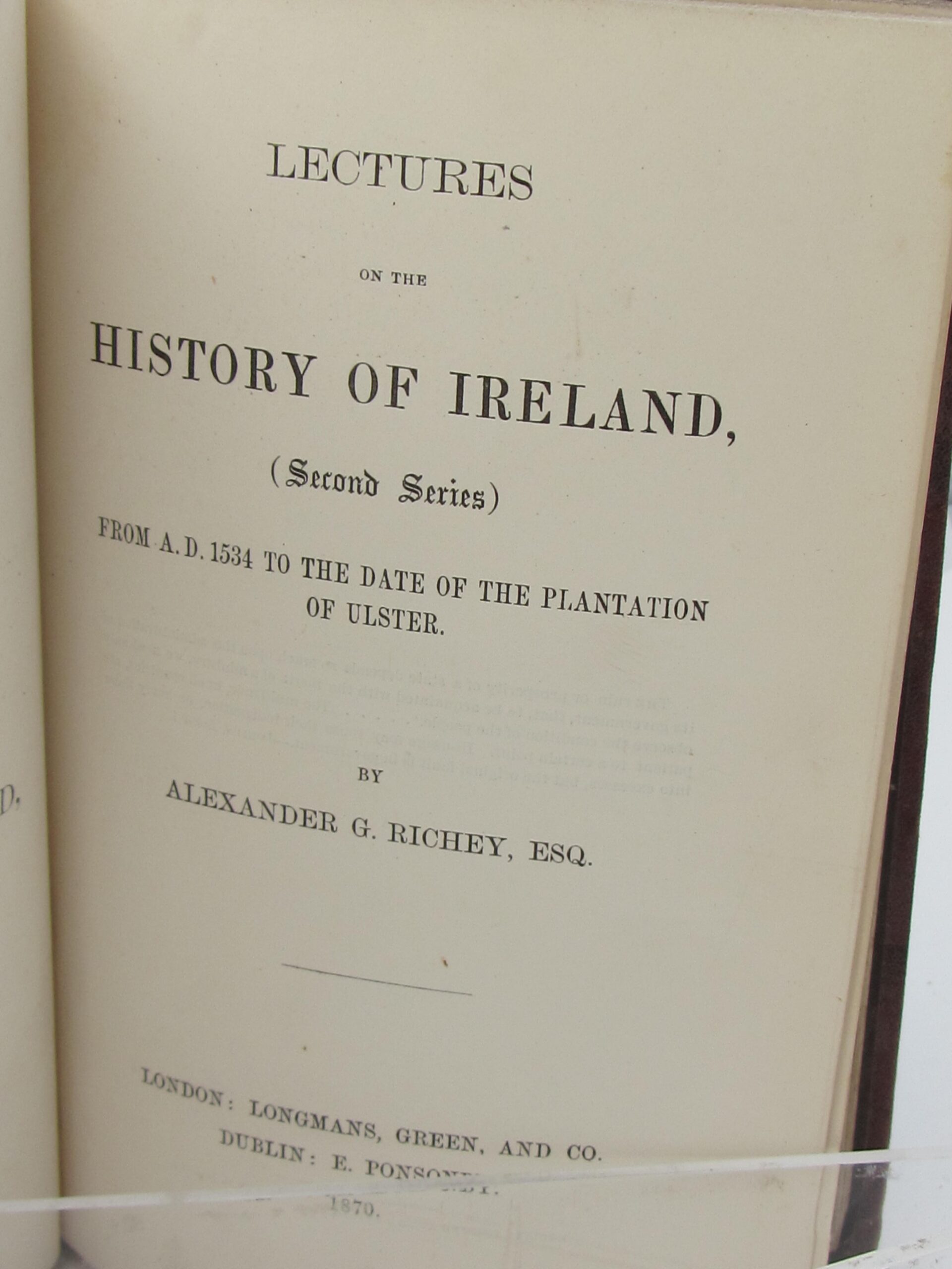 Lectures on the History of Ireland - Second Series (1870) - Image 3