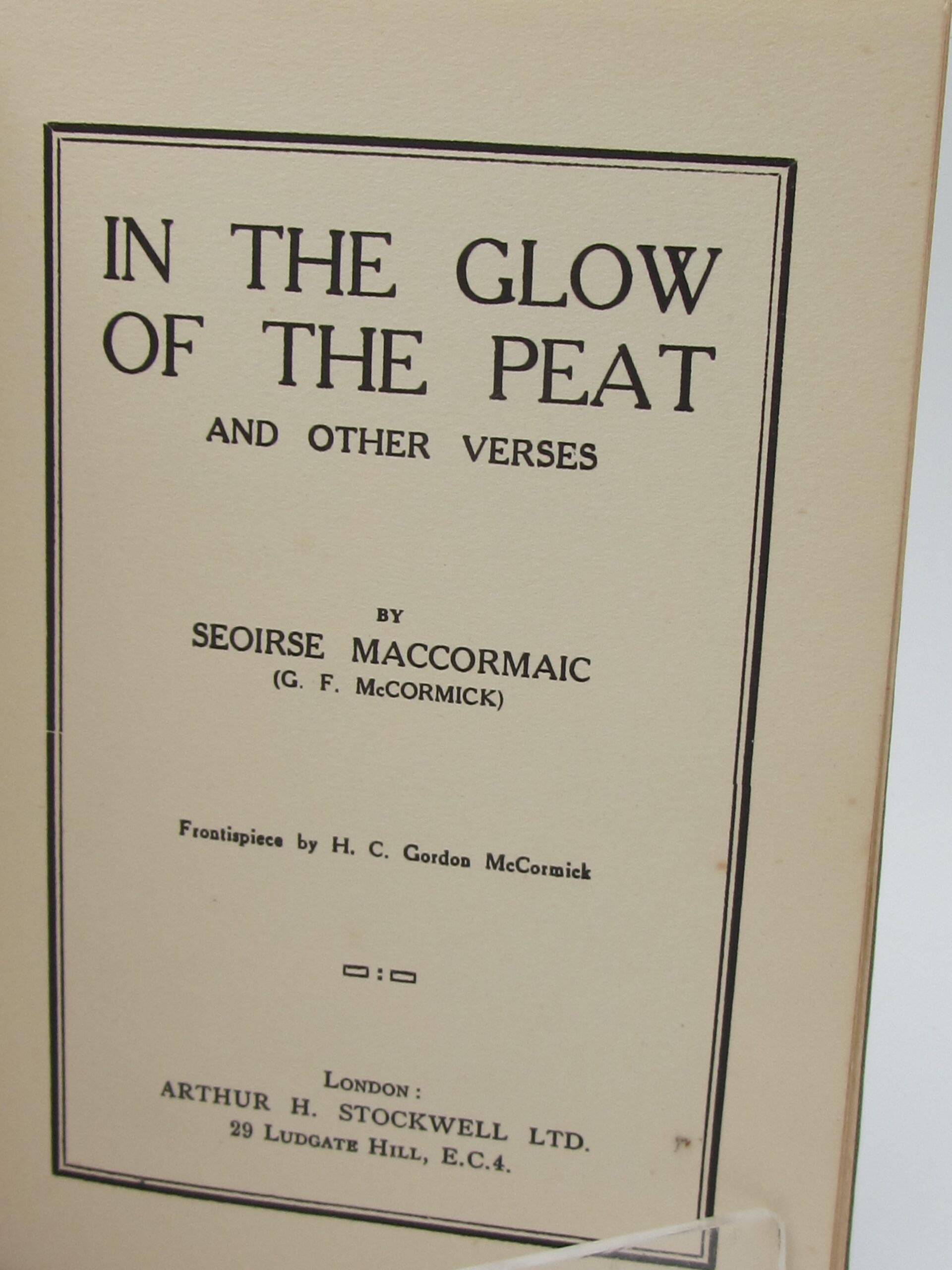 In The Glow Of The Peat And Other Verses (1934) - Image 3