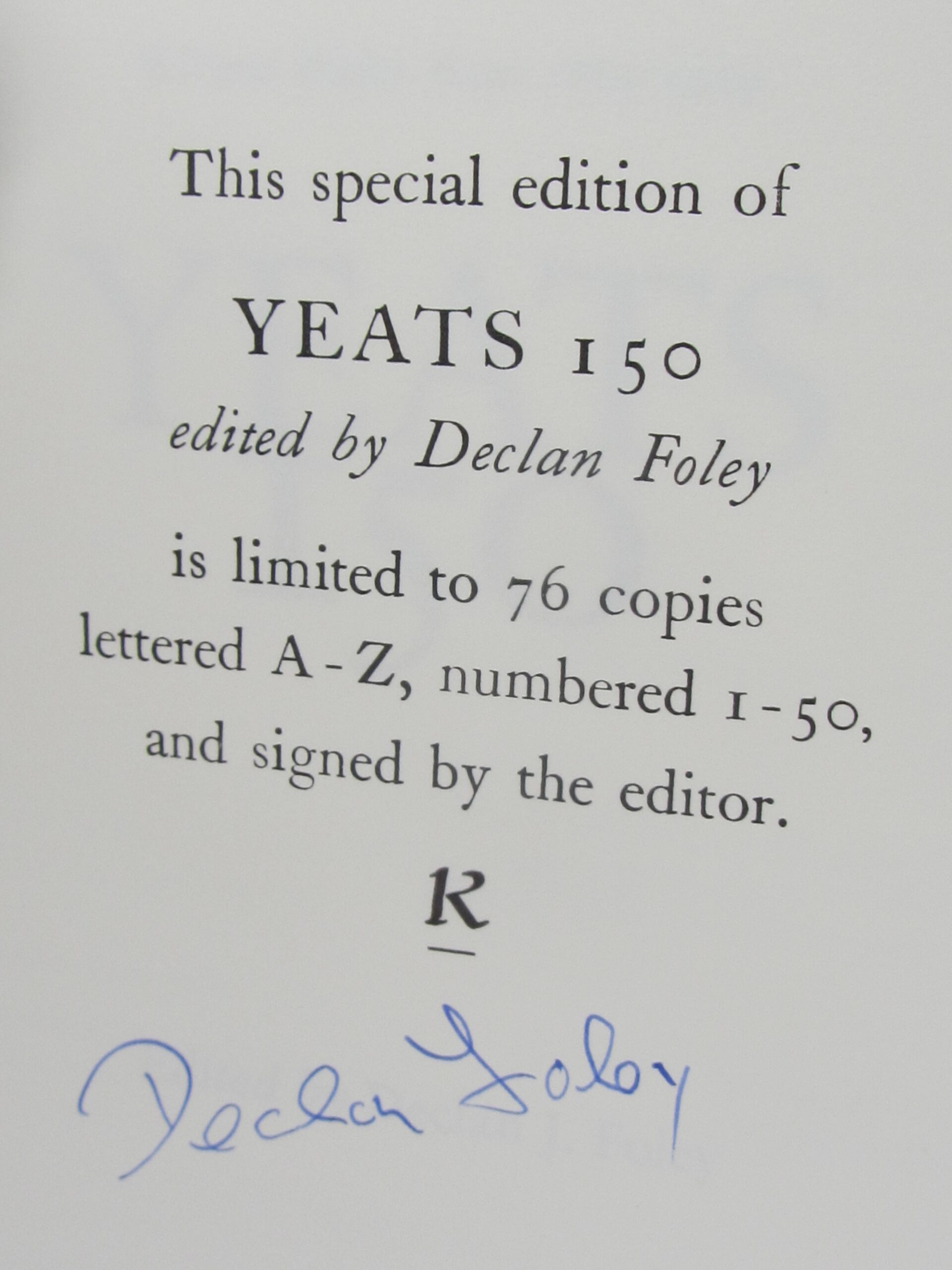 Yeats 150. Limited Edition (2016) - Image 4