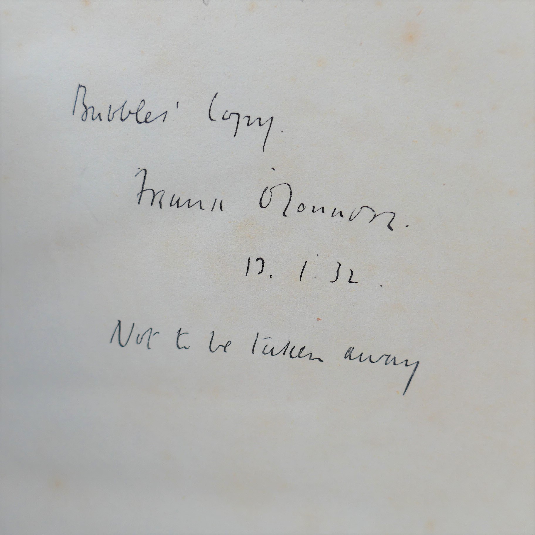 The Wild Bird's Nest. Inscribed By The Author (1932) - Image 3
