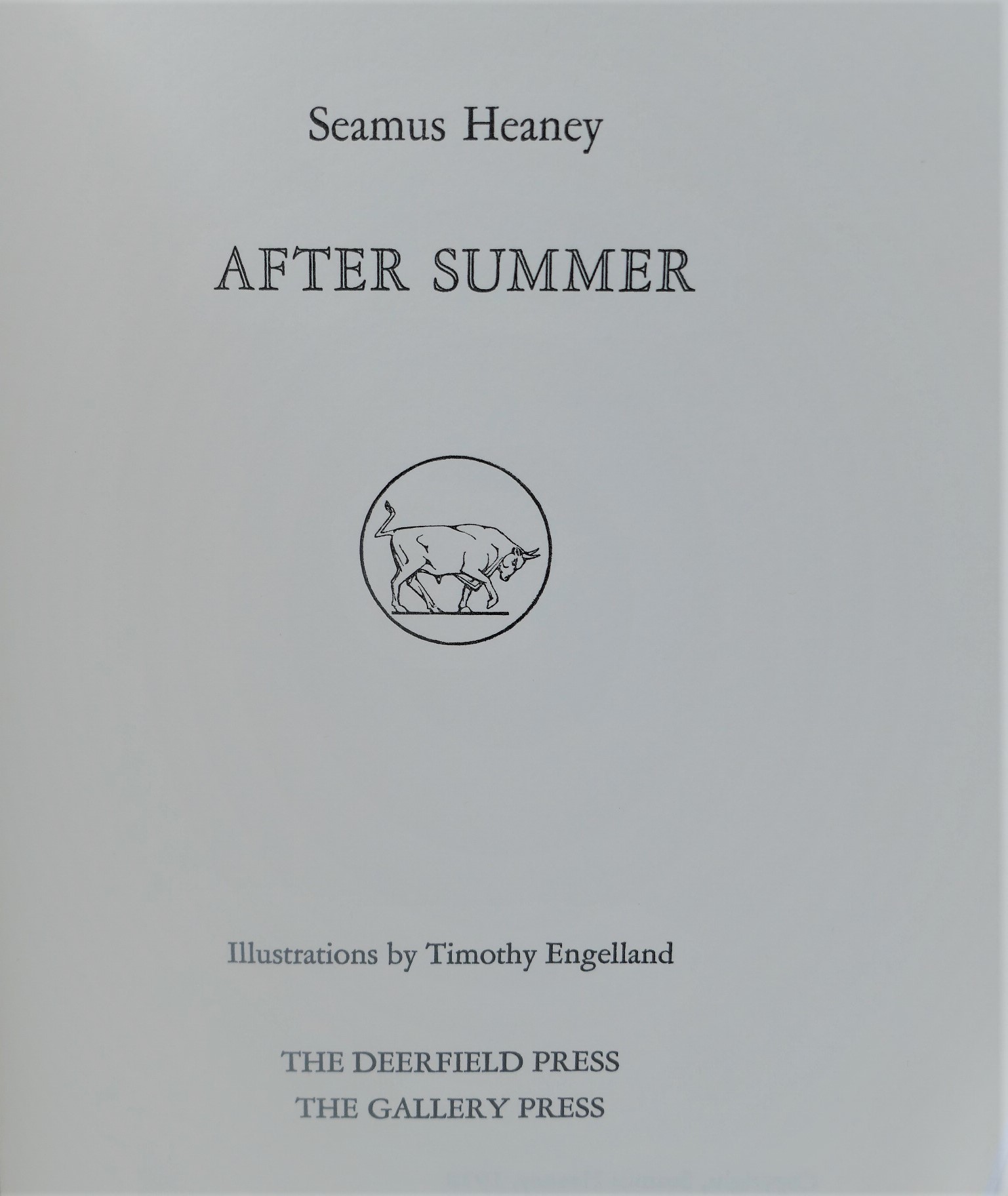 After Summer. Limited Signed Edition (1978) - Image 4