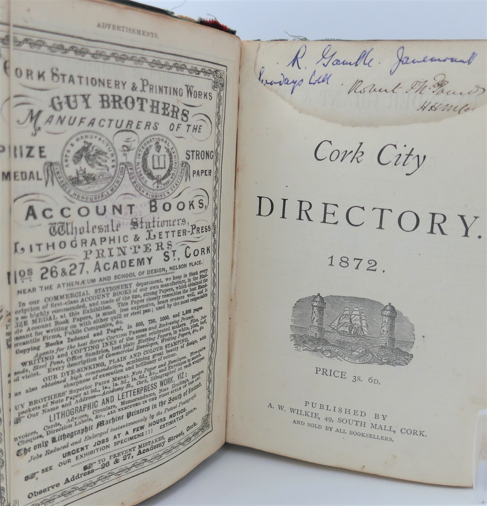 Cork City Directory 1872 - Image 3