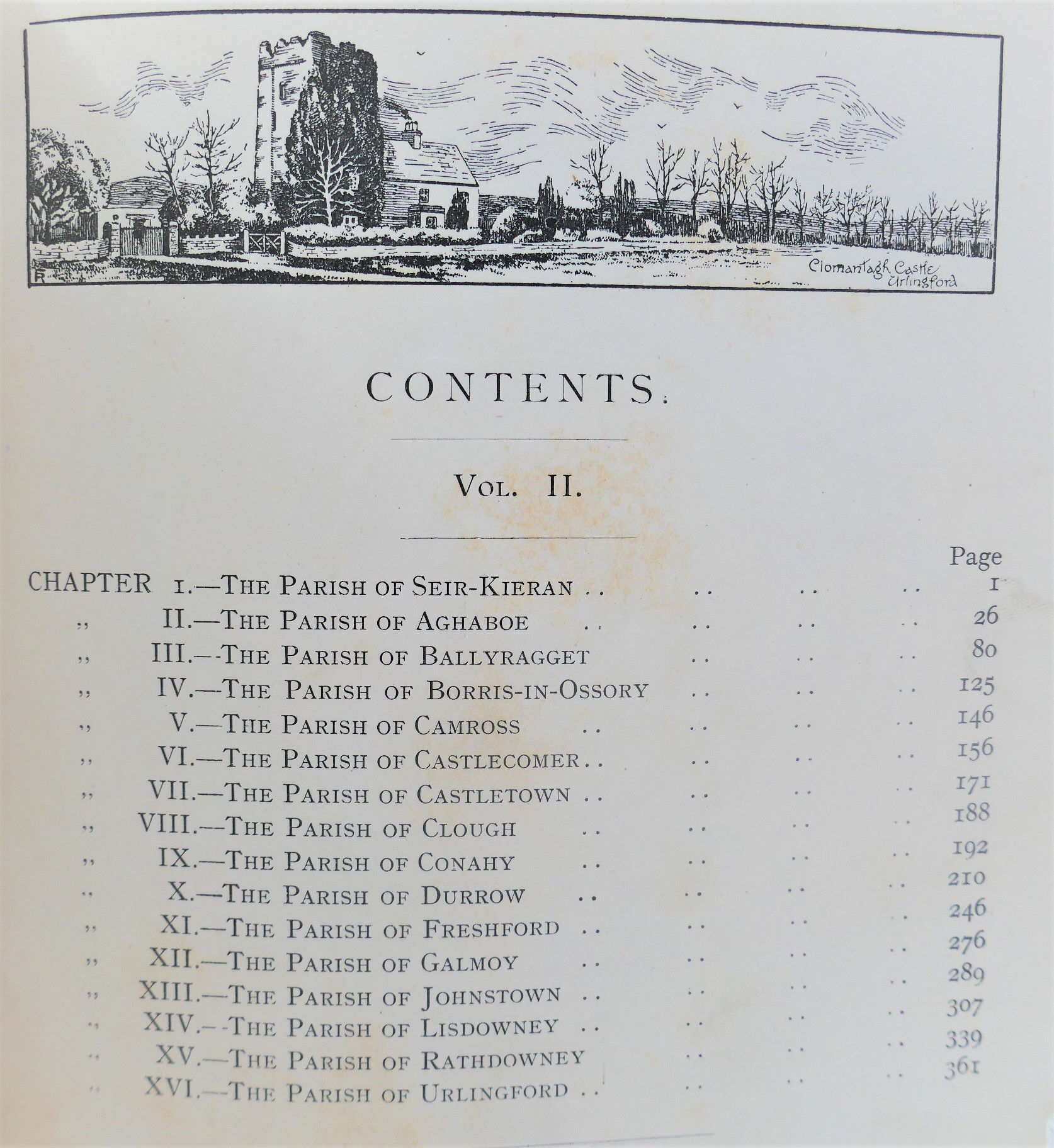 The History and Antiquities of the Diocese of Ossory. Volume Two - Image 3