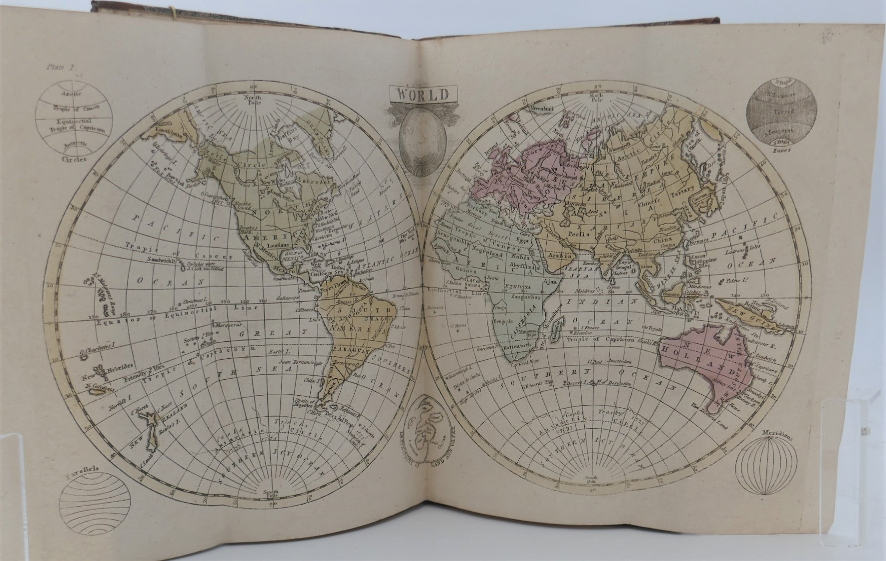 An Atlas to Walker's Geography and Gazetteer. By John Walker - Ussher Island, Dublin (1798) - Image 3