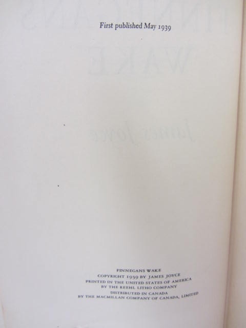 Finnegans Wake. First US Edition (1939) - Image 5