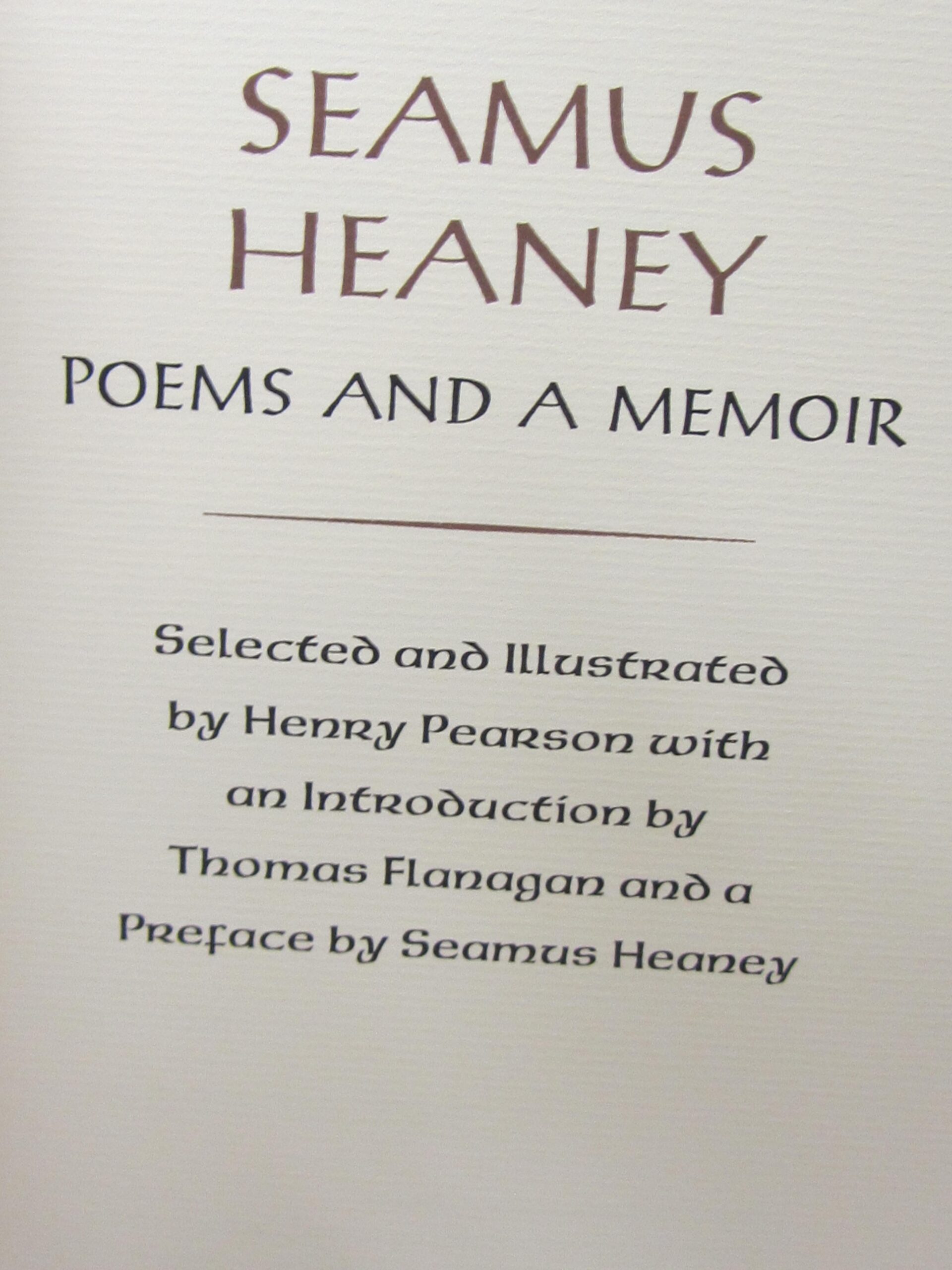 Poems And A Memoir. Limited Signed Edition (1982) - Image 2