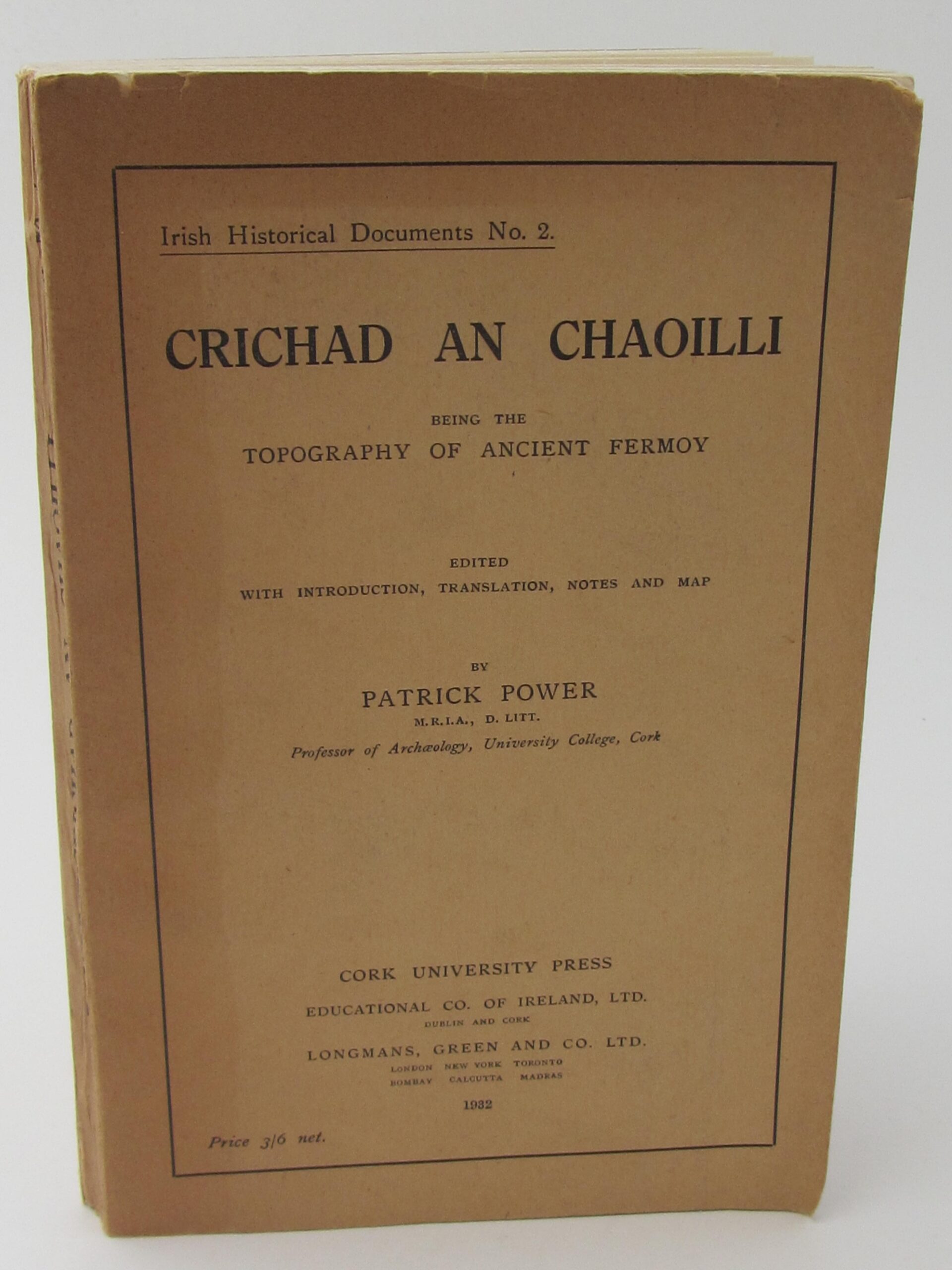 Crichad an Chaoilli: Being the Topography of Ancient Fermoy (1932) - Image 2