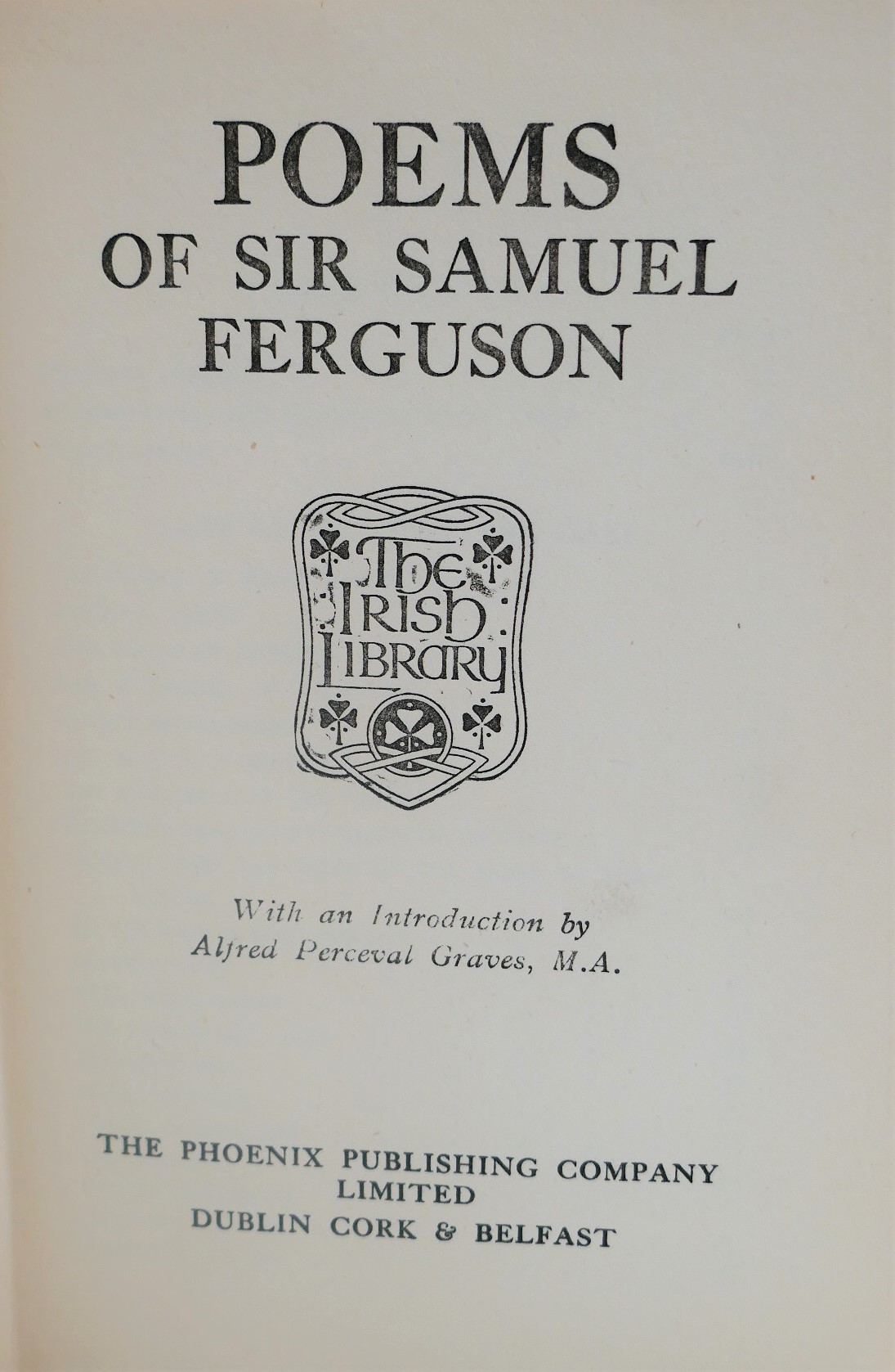 Poems of Sir Samuel Ferguson (1930) - Image 3