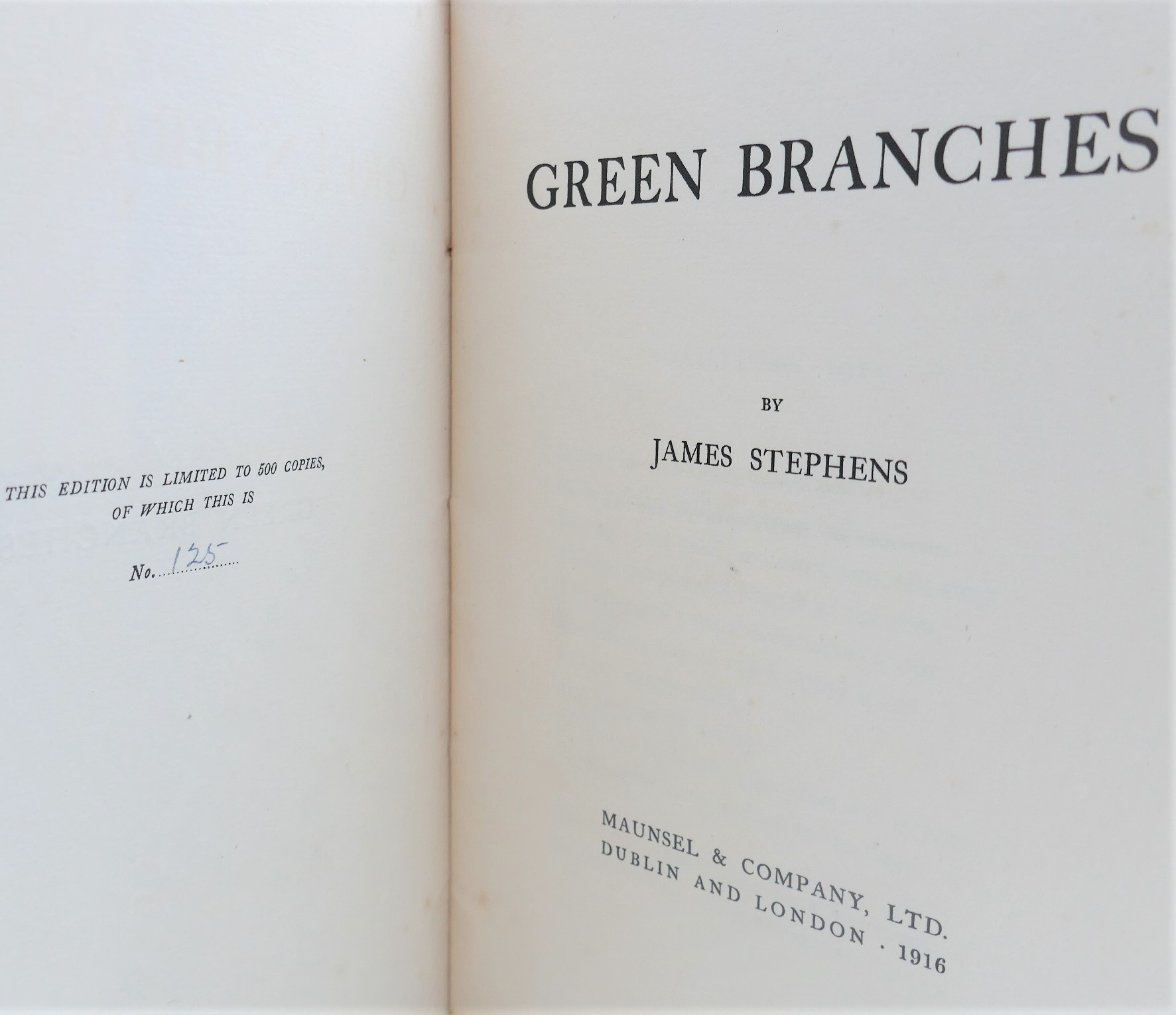 Green Branches. Poems (1916) - Image 3