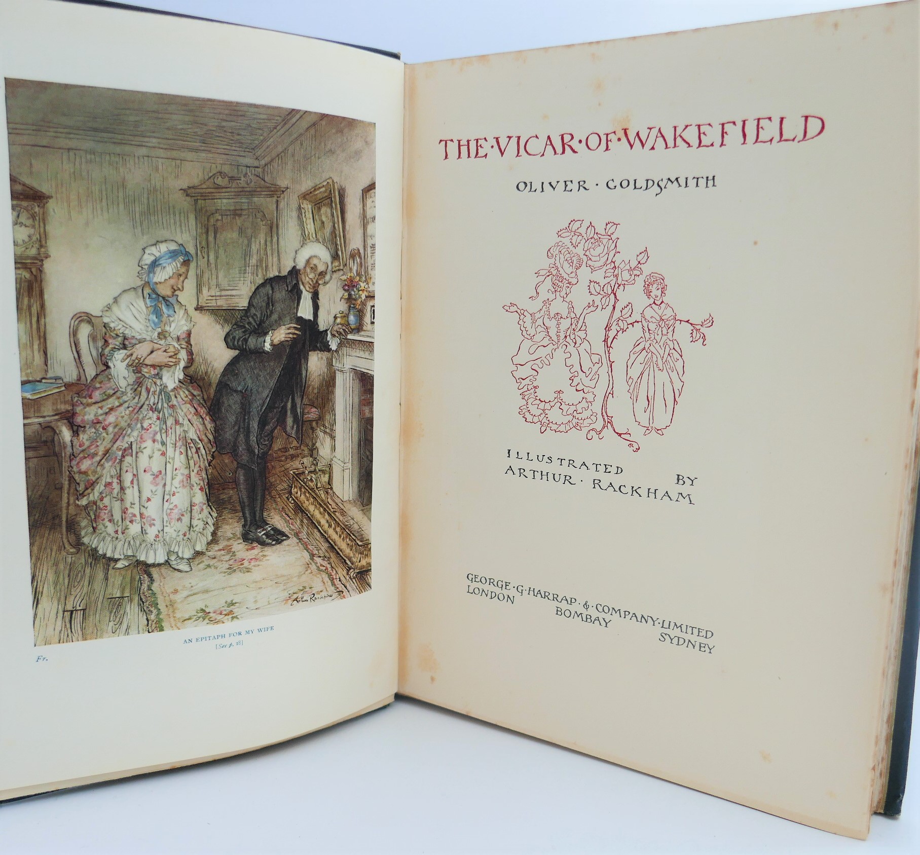 The Vicar of Wakefield. Illustrated by Arthur Rackham (1929) - Image 3