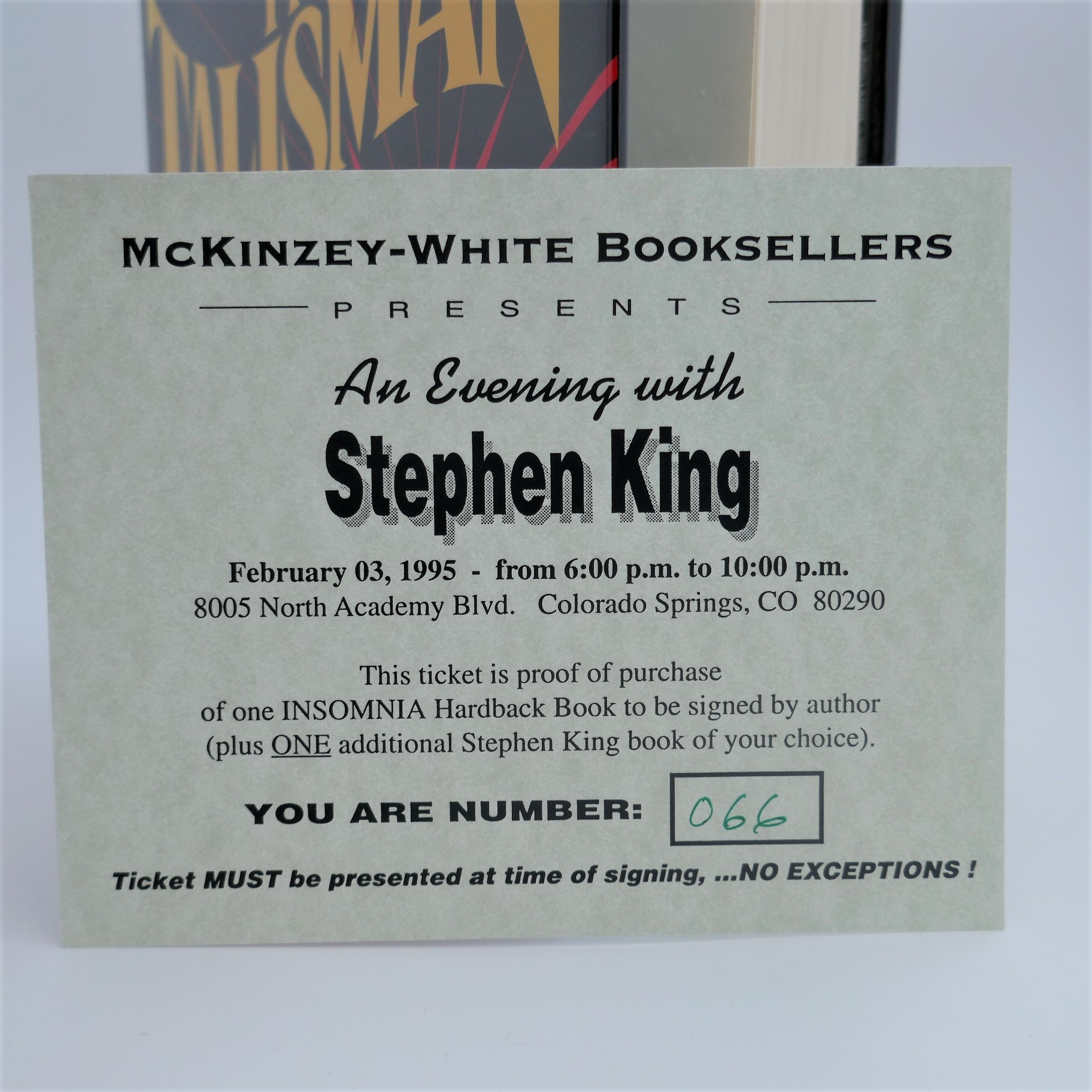 The Talisman. Author Signed (1984) - Image 5