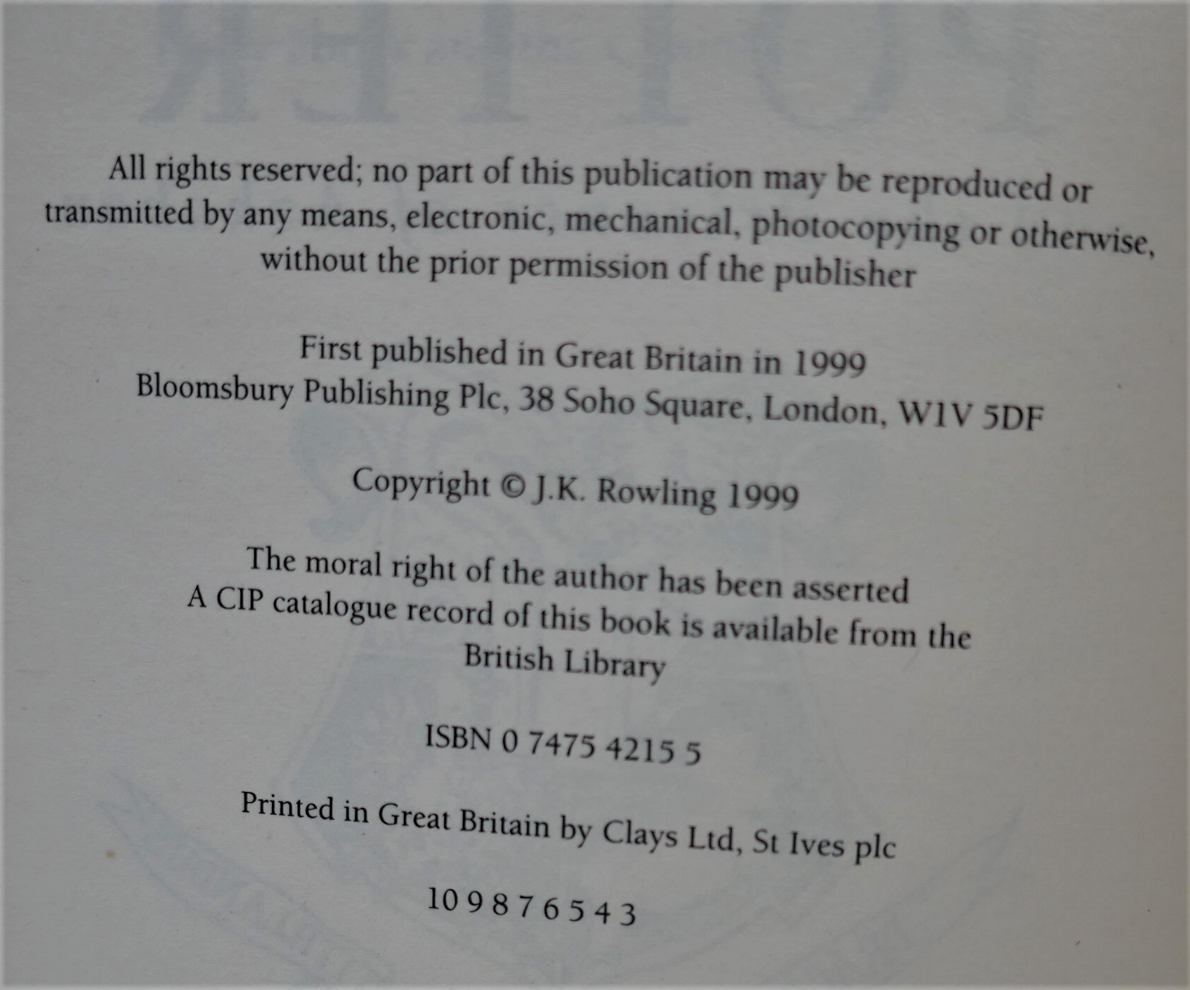 Harry Potter And The Prisoner Of Azkaban. Signed By The Author (1999) - Image 5