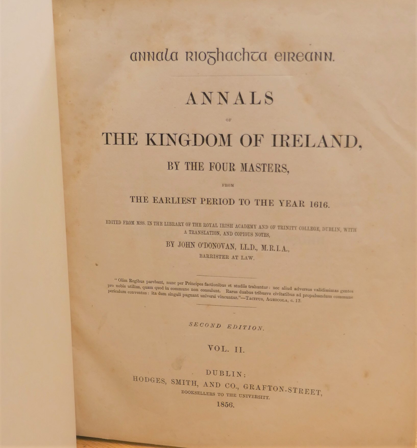 The Annals of the Kingdom of Ireland. By the Four Masters (1856) by John O'Donovan