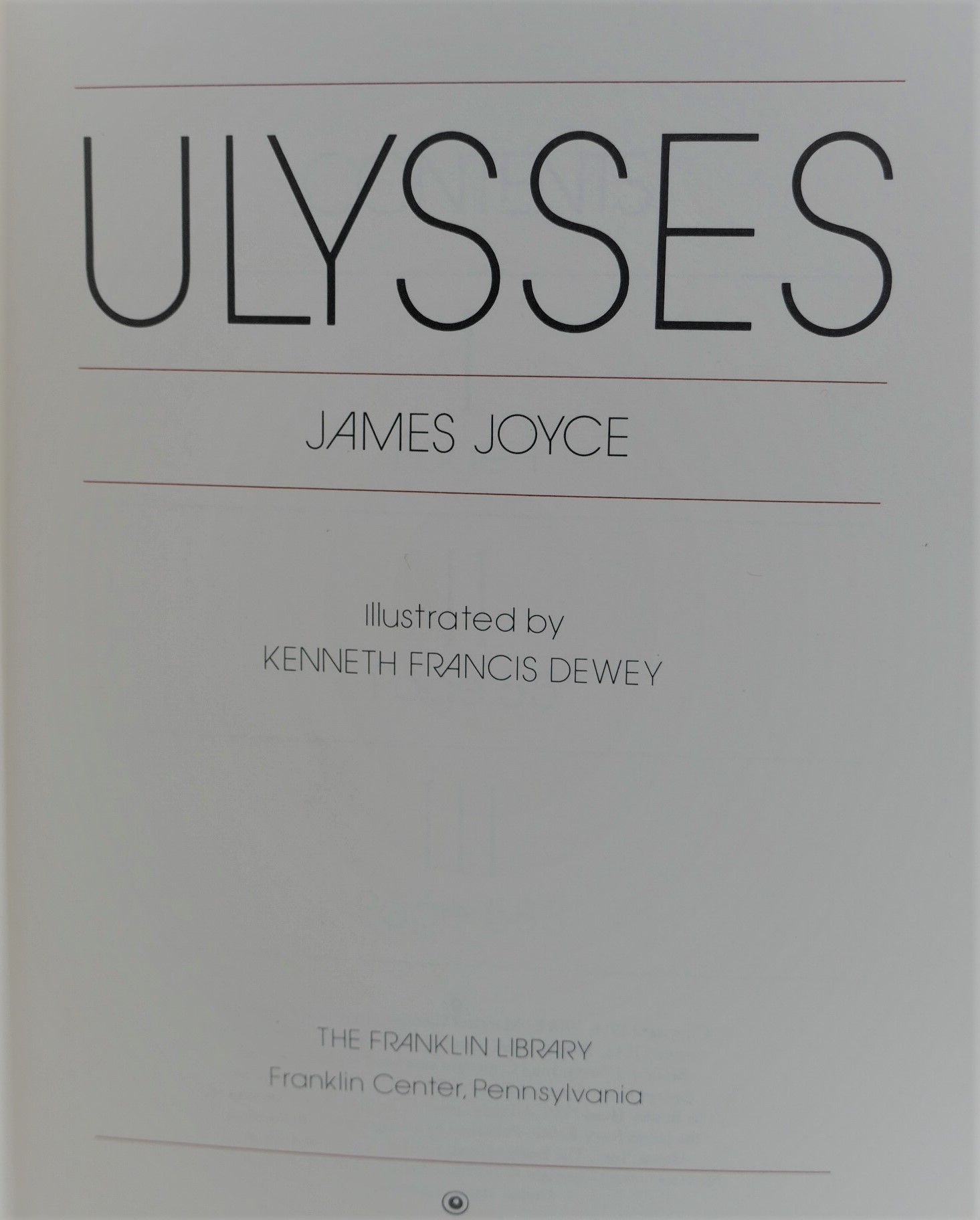 Ulysses. Franklin Library Edition (1979) - Image 3